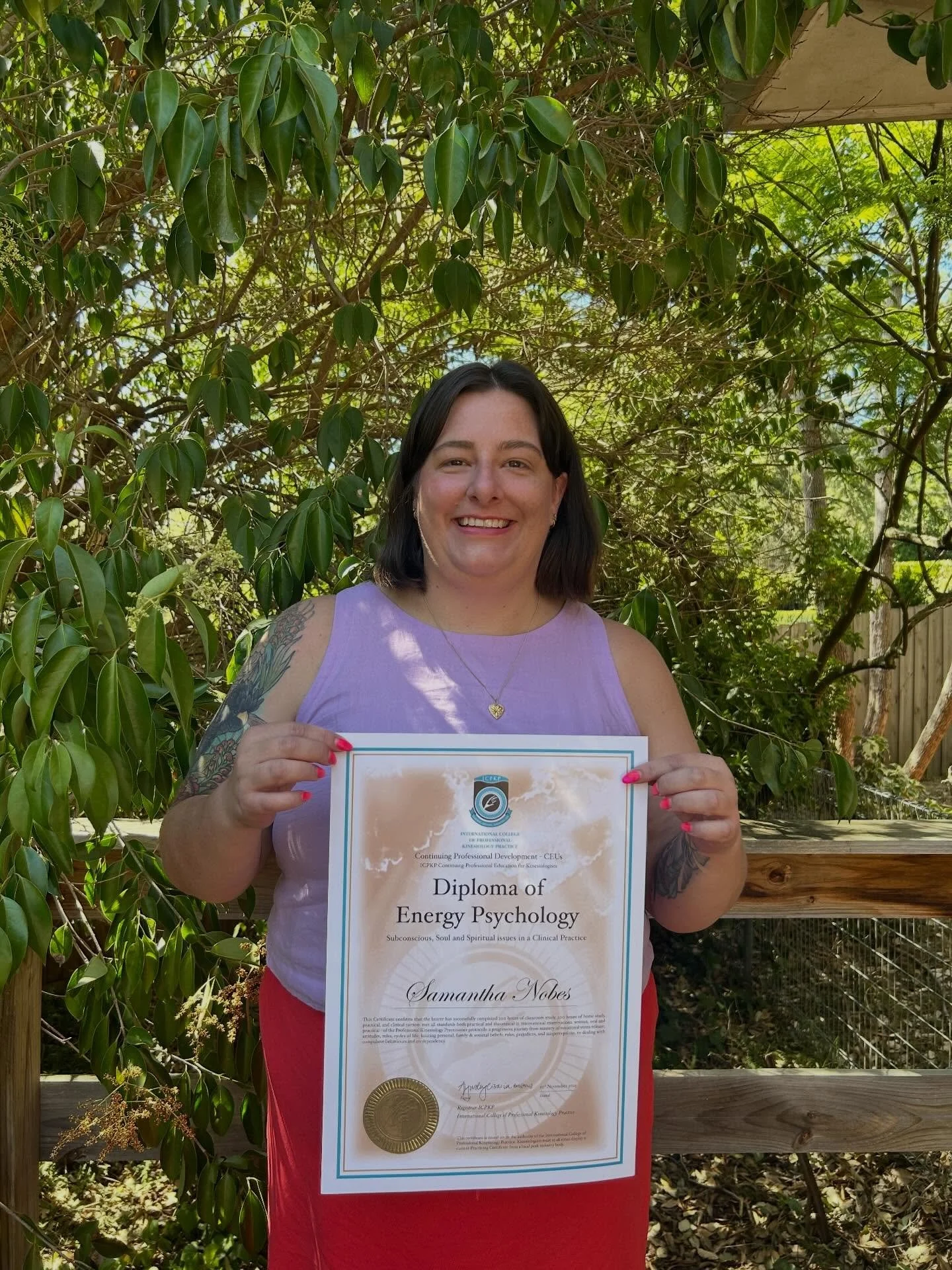 This has taken me awhile to post, last month I received my diploma of energy psychology from the @schoolofelementalkinesiology alongside my wonderful fellow practitioners Vicky and Nat. I&rsquo;ve been sitting with sharing this to work out the right 