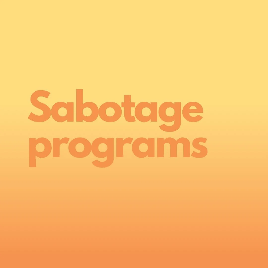 Have you ever felt like you are stopping yourself from achieving what you desire? You may have a sabotage program online causing an energetic imbalance. Sabotage programs are often subconscious programs that are created to keep us stuck, which is oft