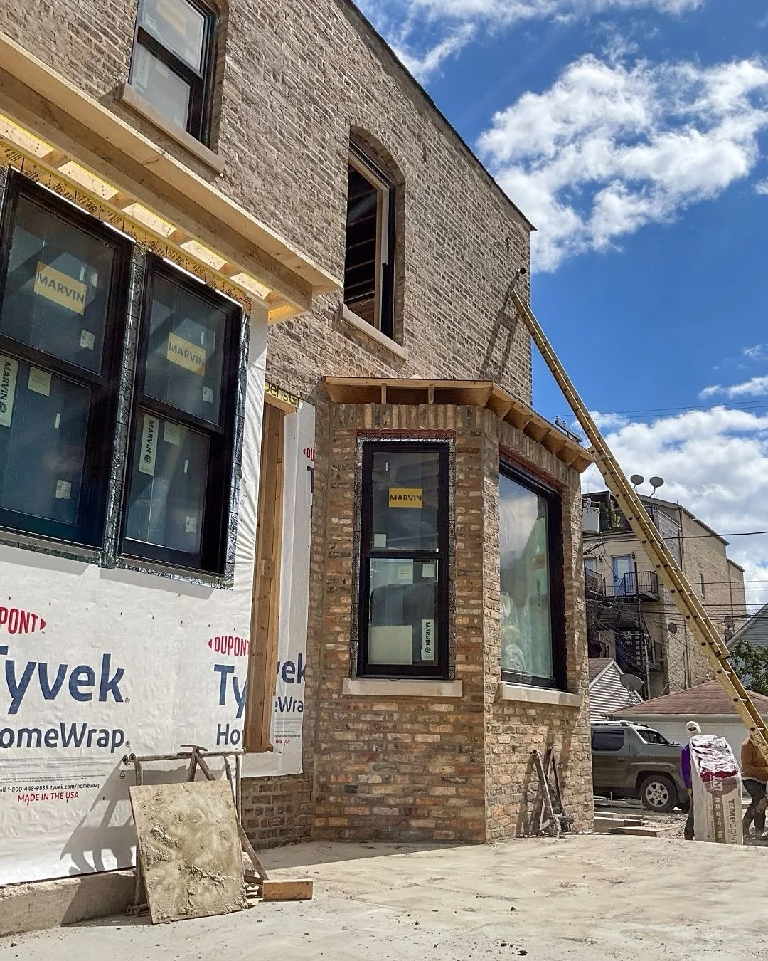 In the spirit of the new season, thought we&rsquo;d share some progress updates on the projects that defined our summer! 

1. Exterior masonry is wrapped at the multi-unit to single family home conversion in Ukraining Village | Design: @m.viamontes_a