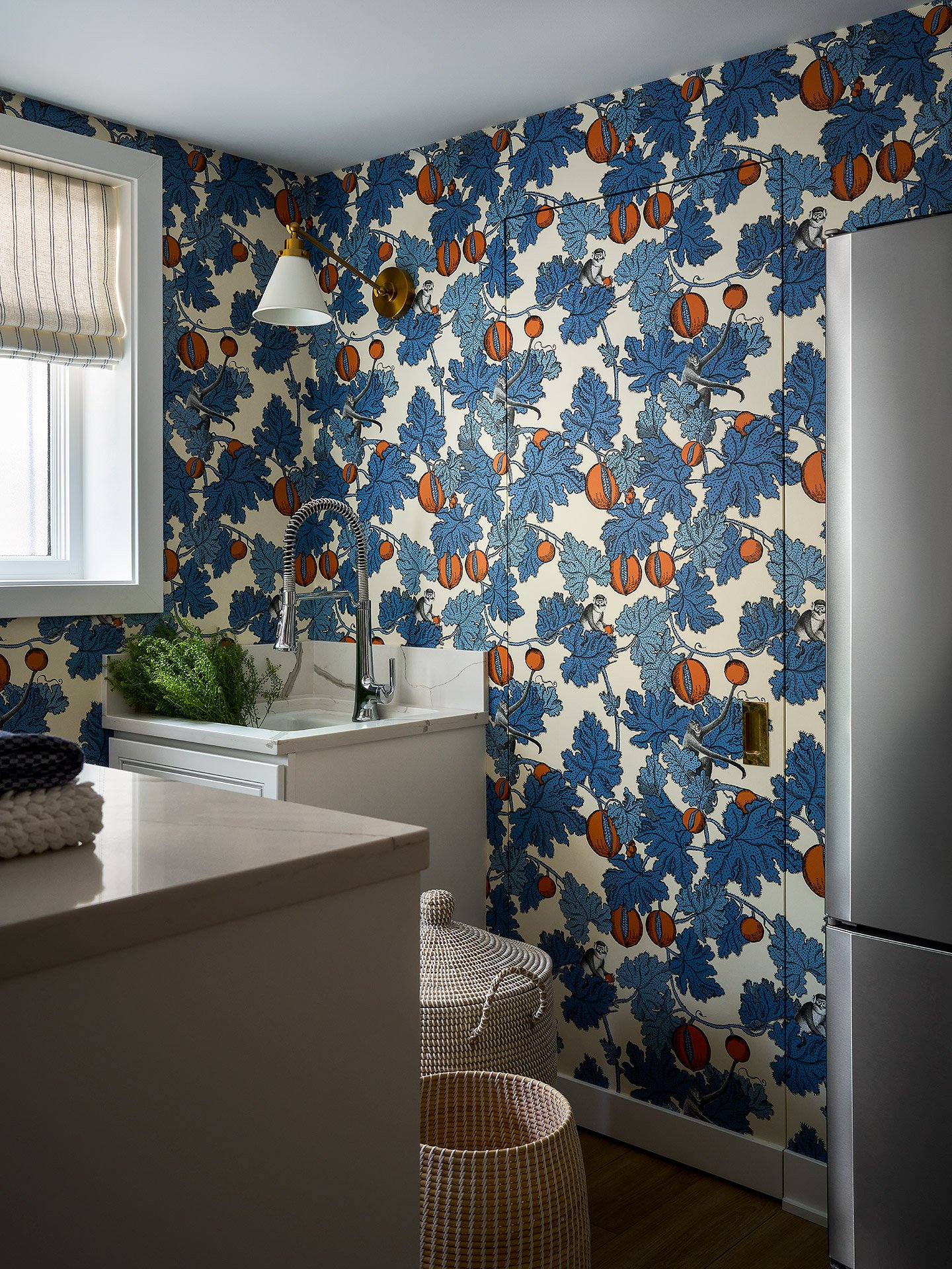 A concealed storage closet