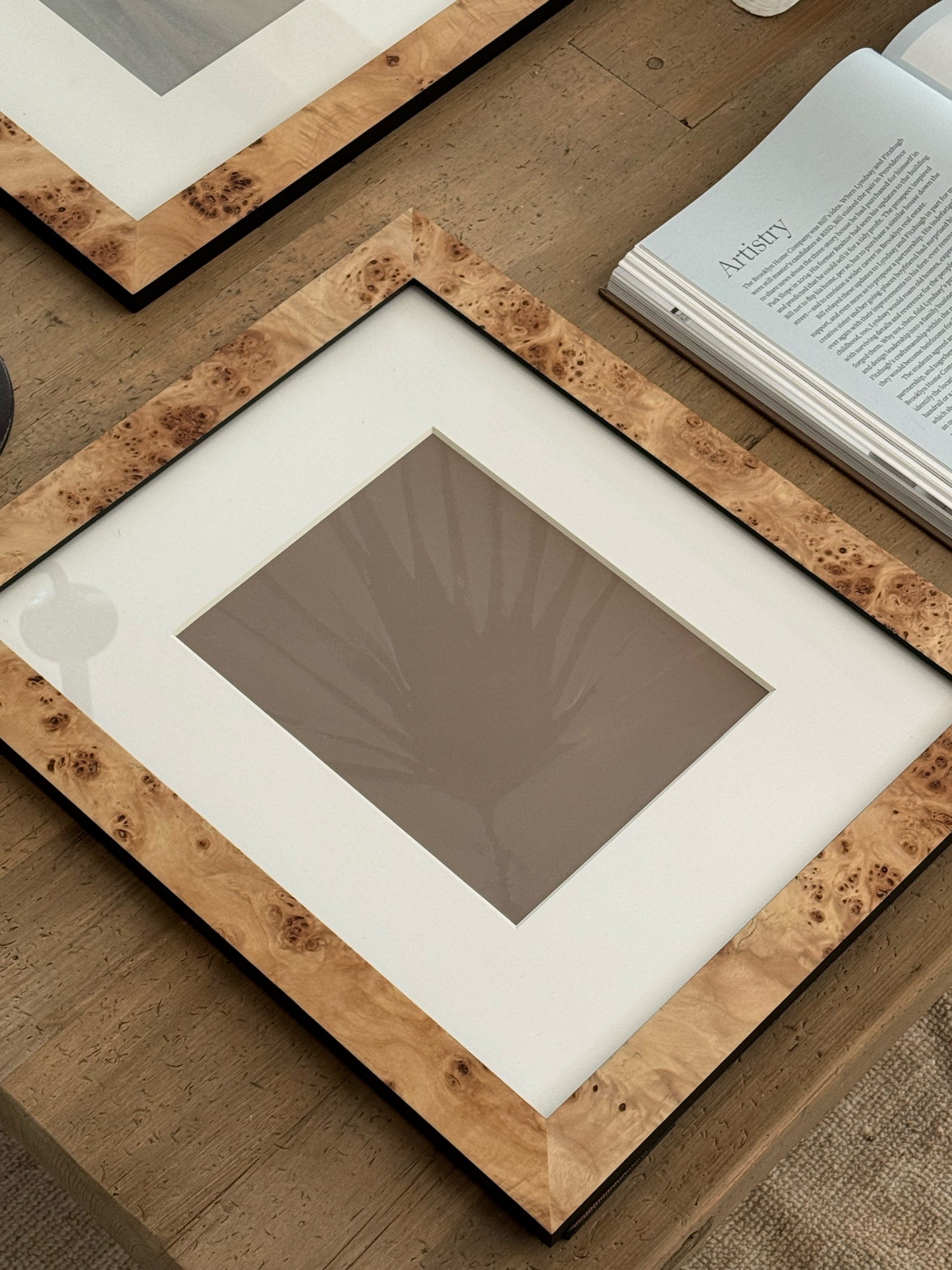 Palmetto 01, an abstract palm leaf painting by Christie Raju. 