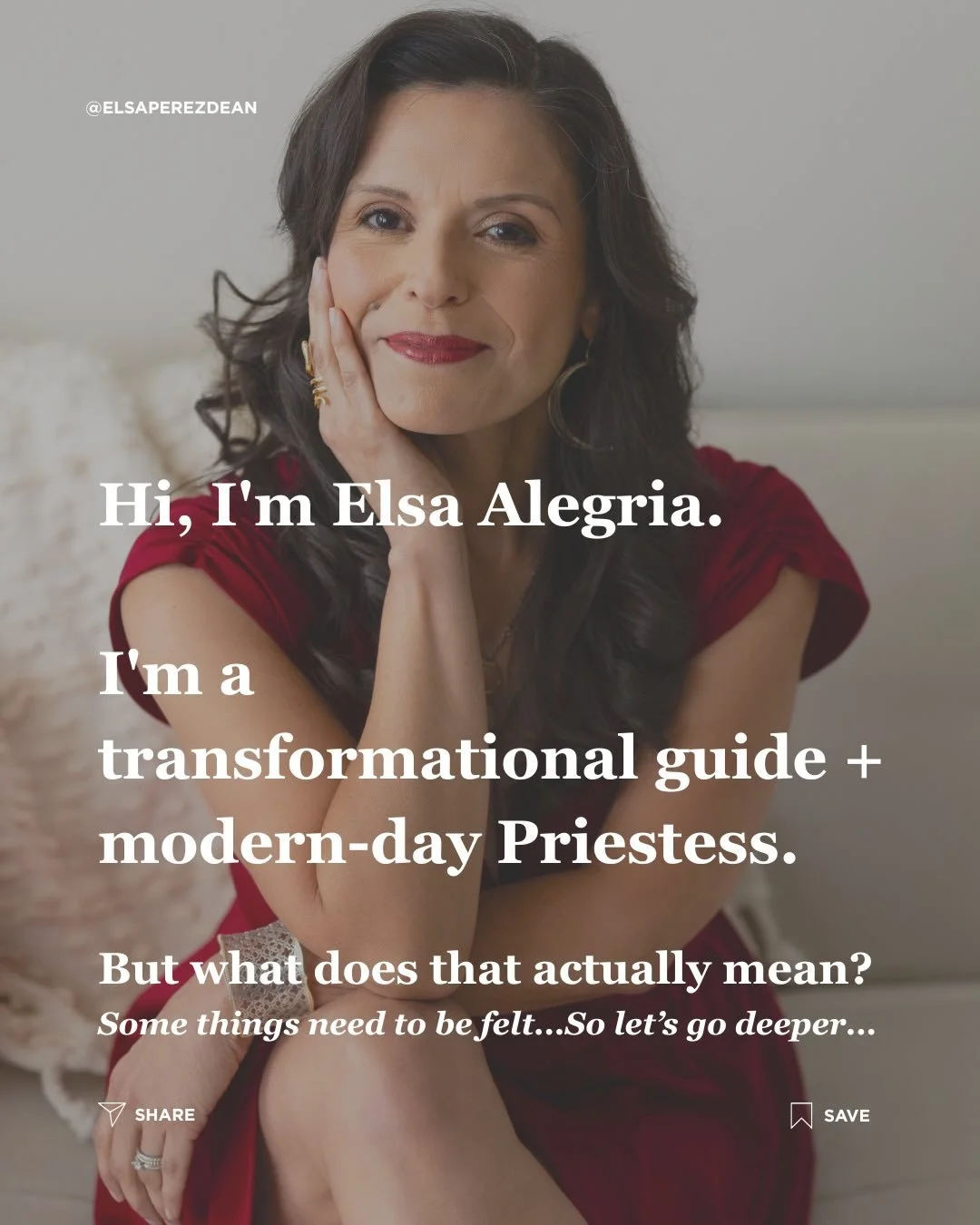 Have you ever tried to explain what you do and realized there&rsquo;s no neat little box for it?
&nbsp;
I don&rsquo;t just &ldquo;help women reconnect to their feminine energy.&rdquo;
&nbsp;
I guide women back to themselves.
&nbsp;
Out of the people-