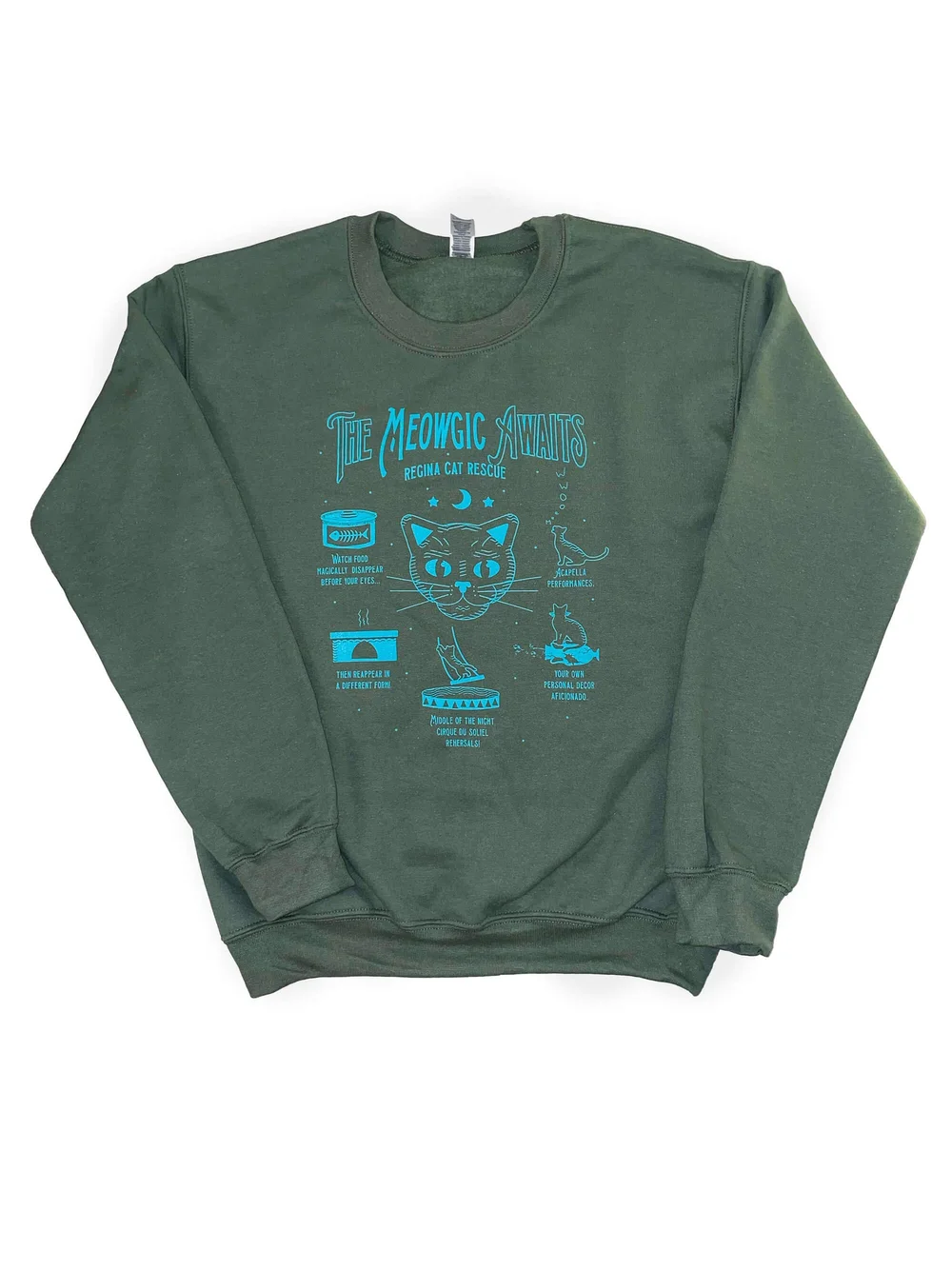 The Meowgic Awaits Sweatshirt — Regina Cat Rescue