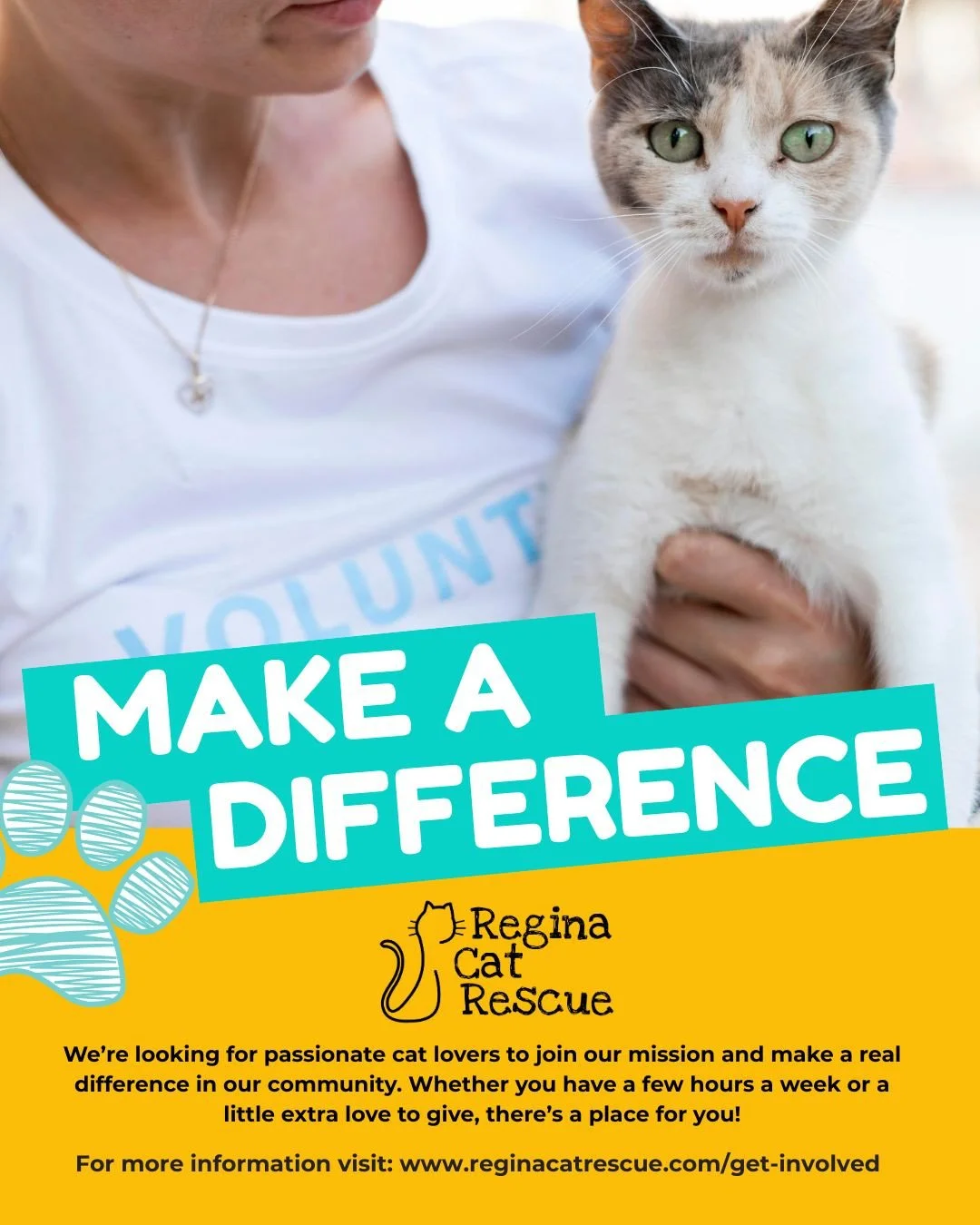 It doesn&rsquo;t take much to change a life. ⁠
A ride to the vet. A safe foster home. A helping hand at an event.⁠
Join Regina Cat Rescue and make a real difference in our community.⁠
⁠
Want to help? Visit https://www.reginacatrescue.com⁠
to learn ho