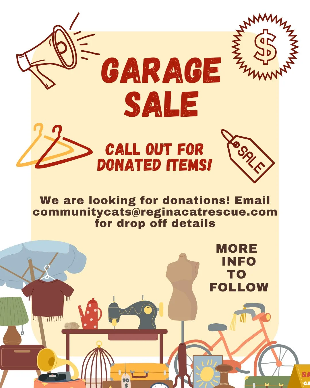 🌼 Spring cleaning? Don&rsquo;t forget about those hidden treasures! As you declutter, imagine how your gently-used items could make a difference for our furry friends at Regina Cat Rescue. 🐱✨ ⁠
⁠
Join the mission to support your local cat rescue wh