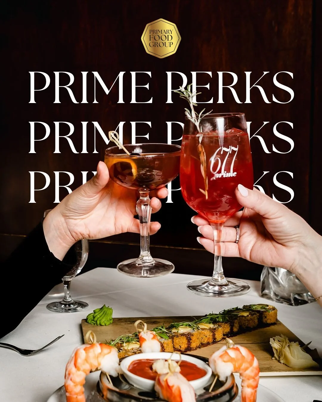 Wait&hellip; you&rsquo;re not earning rewards every time you eat with us?! 

Prime Perks members earn points at 677 Prime, Sea Smoke, and Toro Cantina - unlocking $$$ off, birthday desserts, and ultra-exclusive giveaways. Sign up once, start reaping 