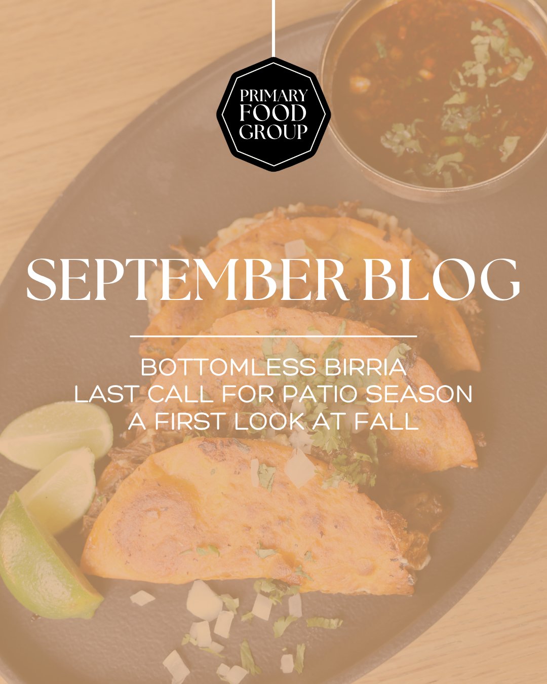 Hello, September! 🍸 

A little more patio time, a Birria Patio Party, a new mezcal to try, and a first look at what&rsquo;s coming to 677 Prime this fall. Our September roundup is live with what&rsquo;s happening across 677 Prime, Sea Smoke Waterfro