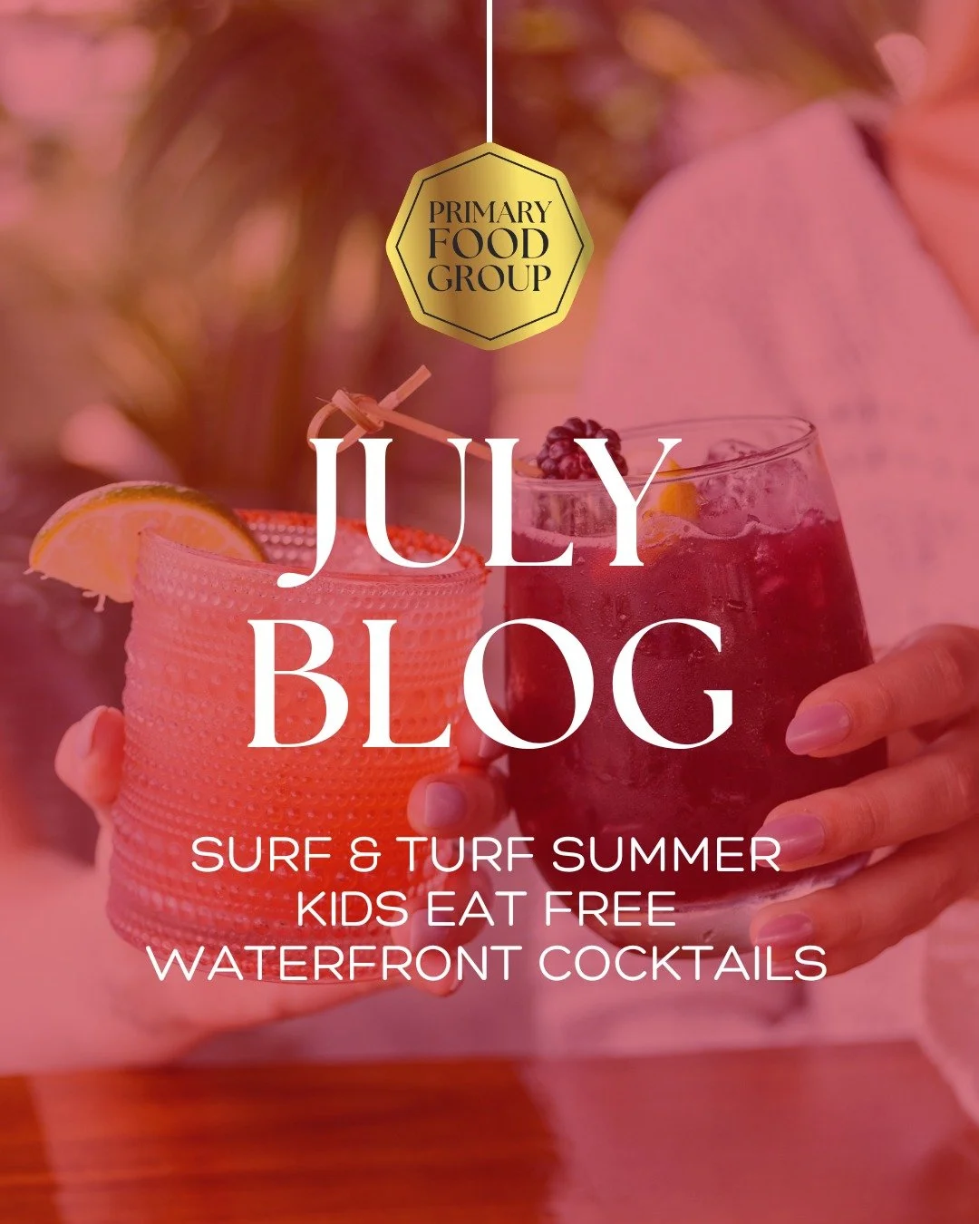 July is looking pretty good ☀️

From Surf &amp; Turf Summer at 677 Prime and Kids Eat FREE at Toro Cantina to waterfront dining, patio cocktails, and summer gatherings at Sea Smoke Waterfront Grill, this month's lineup is made for long evenings, grea