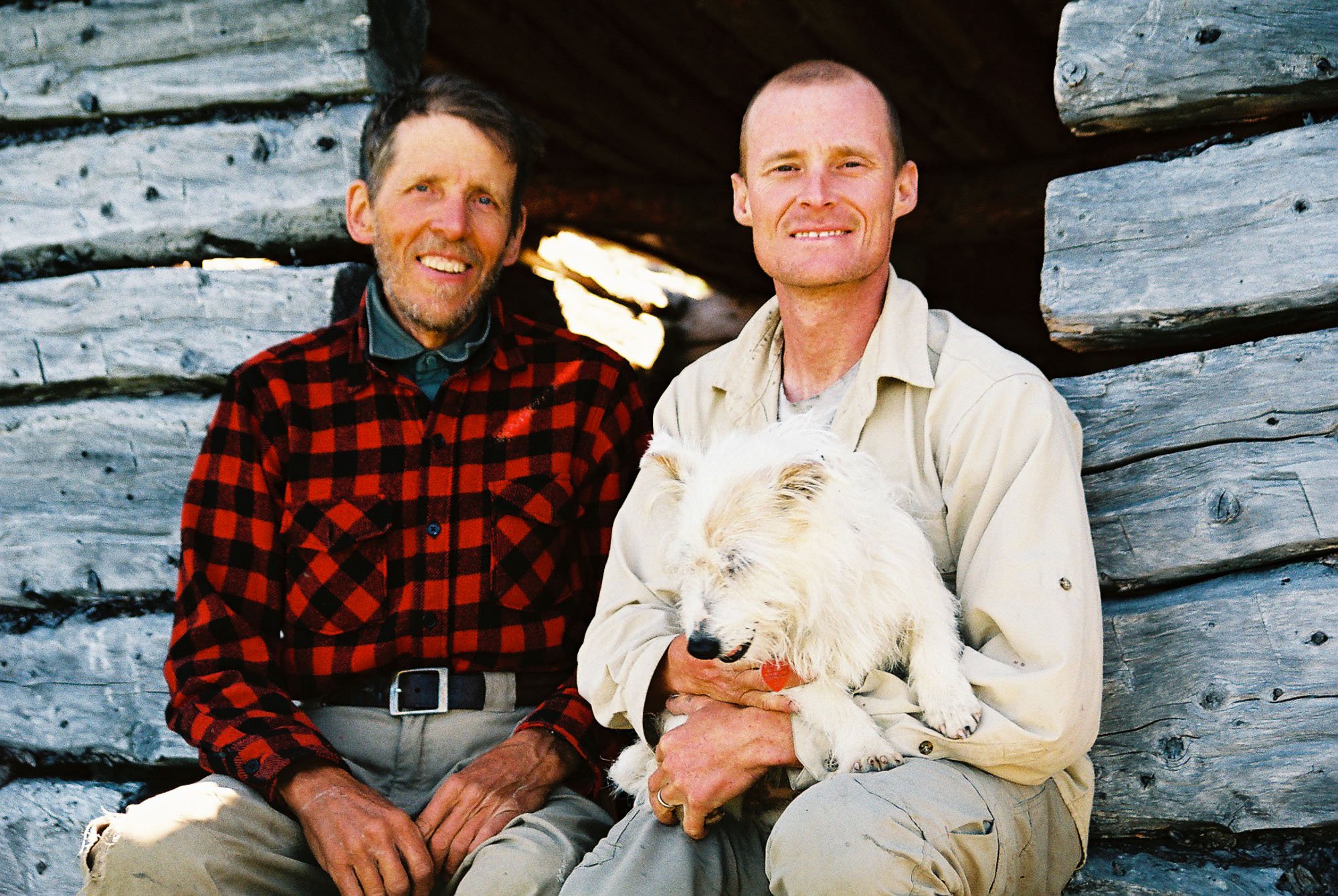 With Mike Robinson and Tilly. Northwest Territories. Early 2000's.