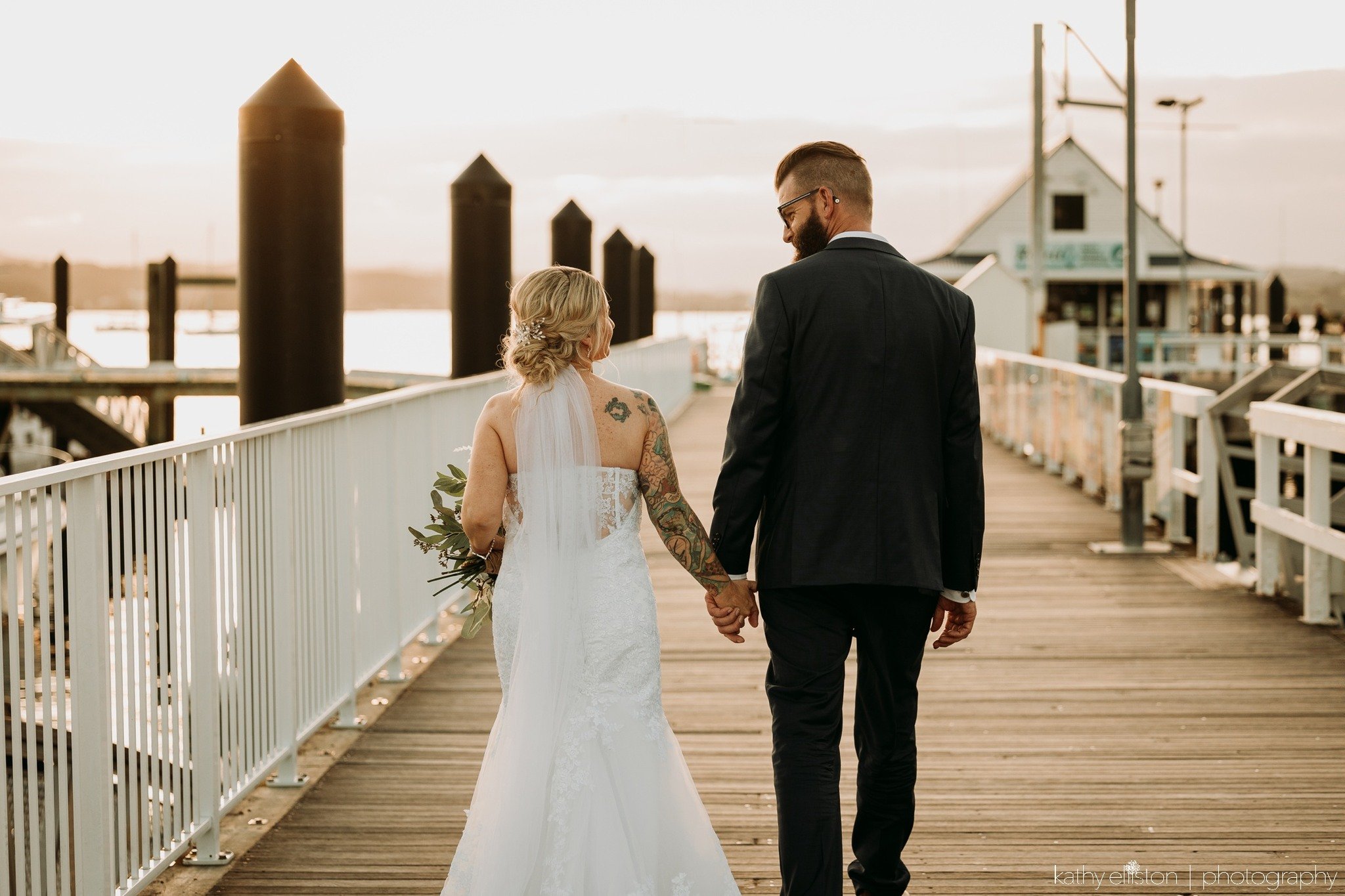 Russell wharf wedding