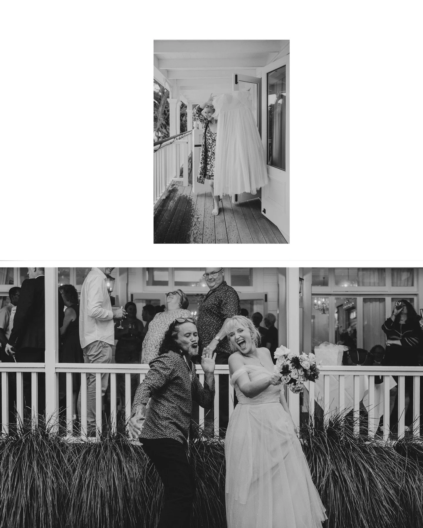 When it is your wedding day and your work bestie is absolutely going to groove all day celebrating you!