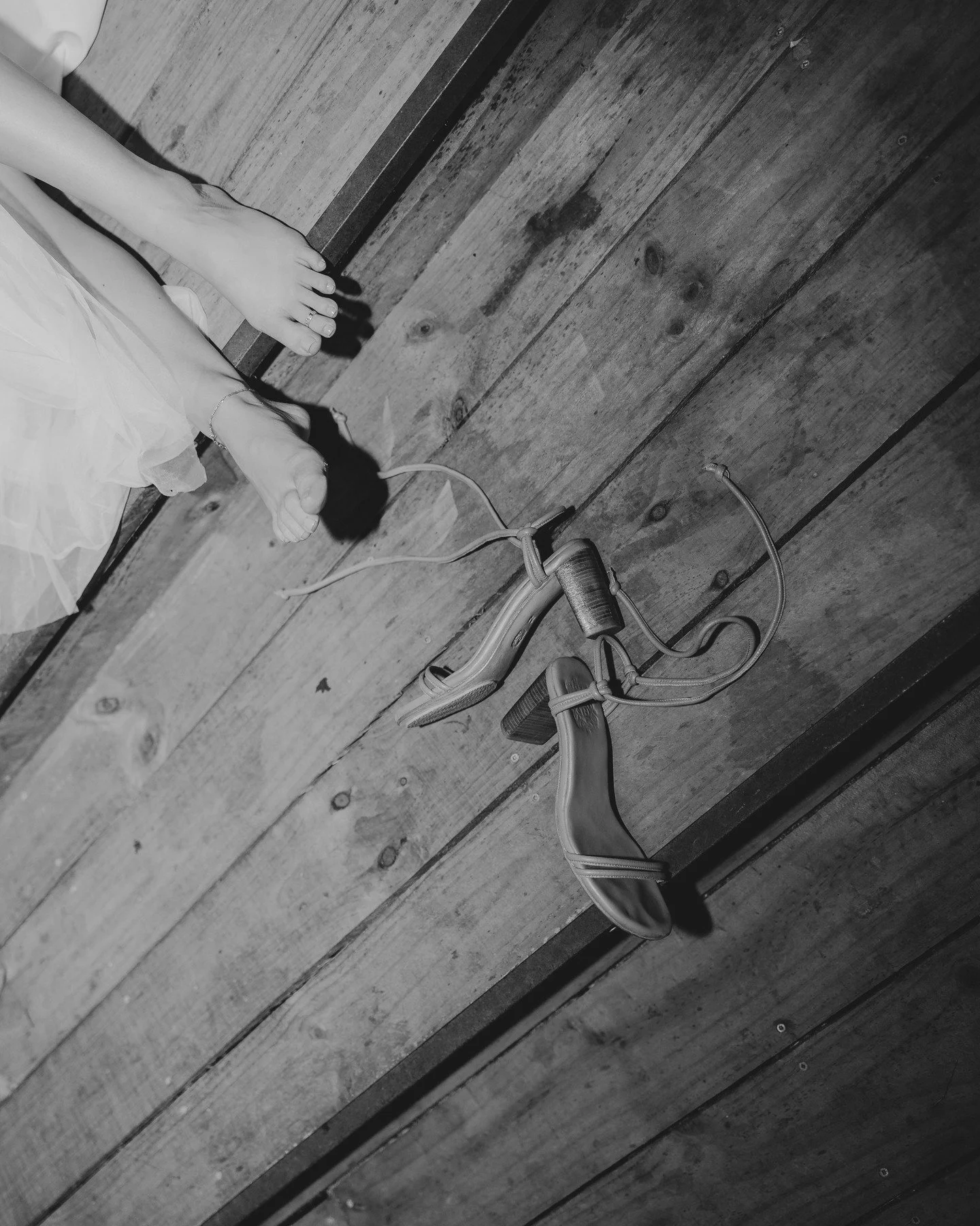 You know that time... Shoes off time my friends.

Usually seen near the dance floor, getting ready to embrace further dance moves!