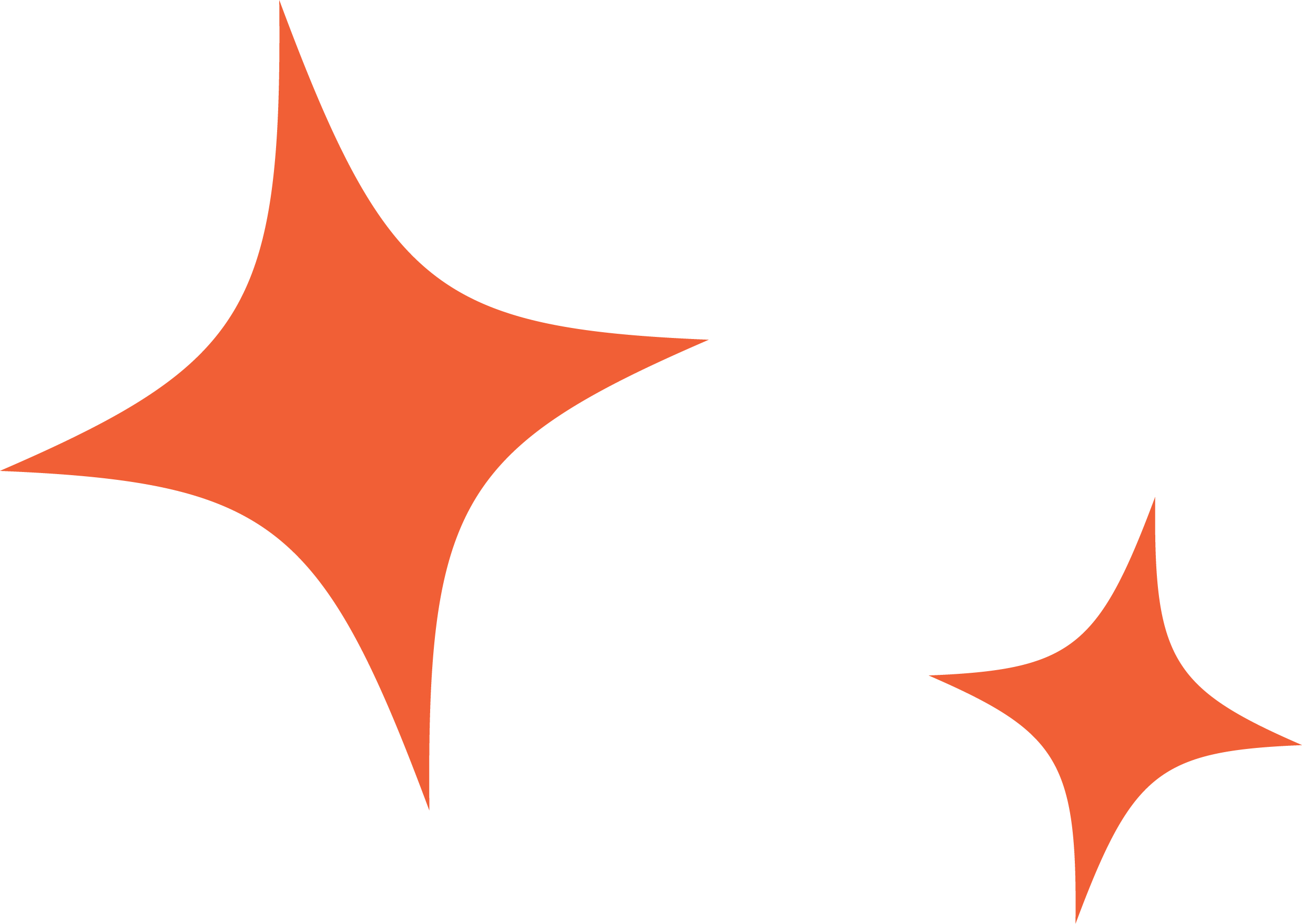 Orange star-shaped design on a black background.