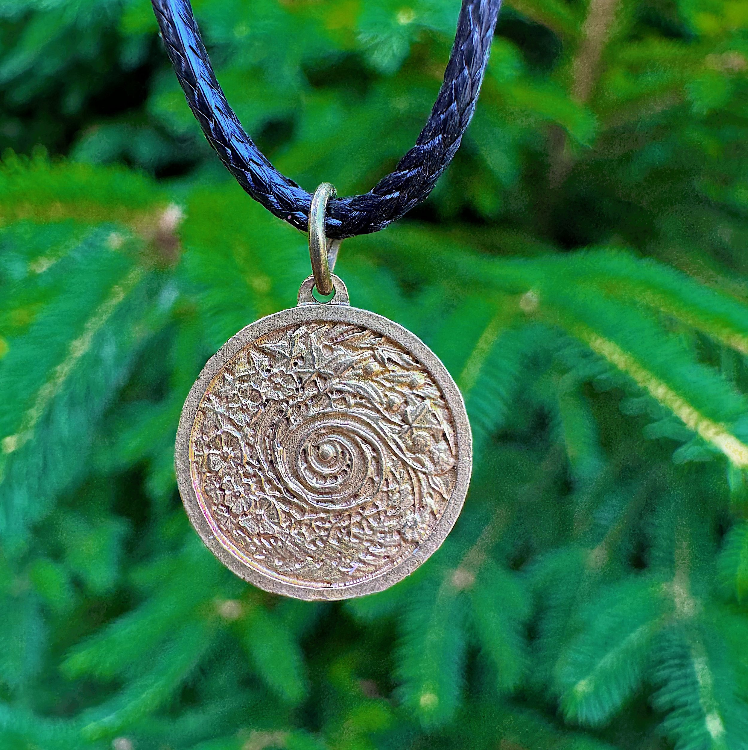 back design of brass pendant