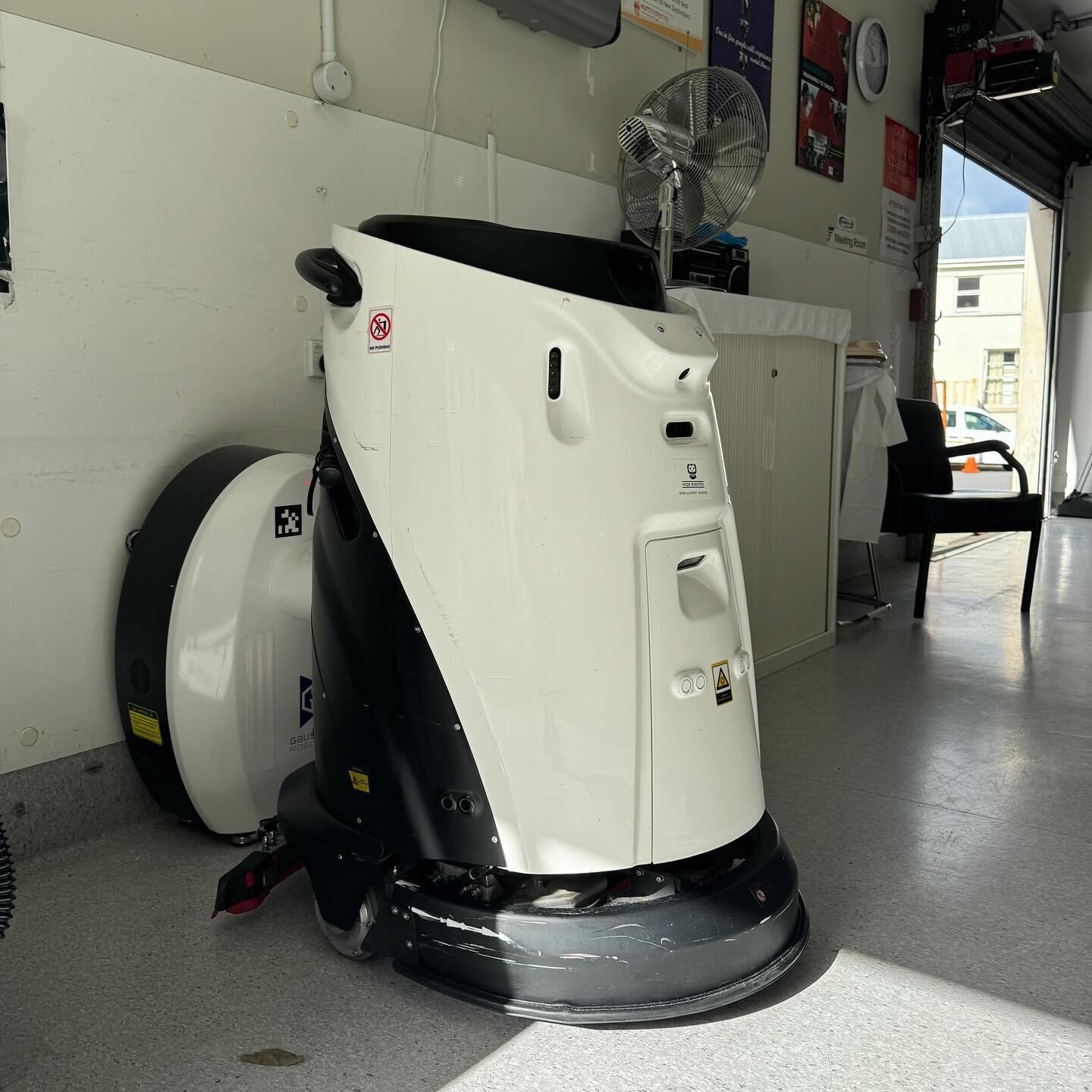 Introducing the Scrubber50 robot&mdash;revolutionizing cleaning efficiency like never before! 

Say goodbye to manual labor and hello to automated brilliance. Our Scrubber50 comes fully equipped with its own docking station, allowing for seamless ope