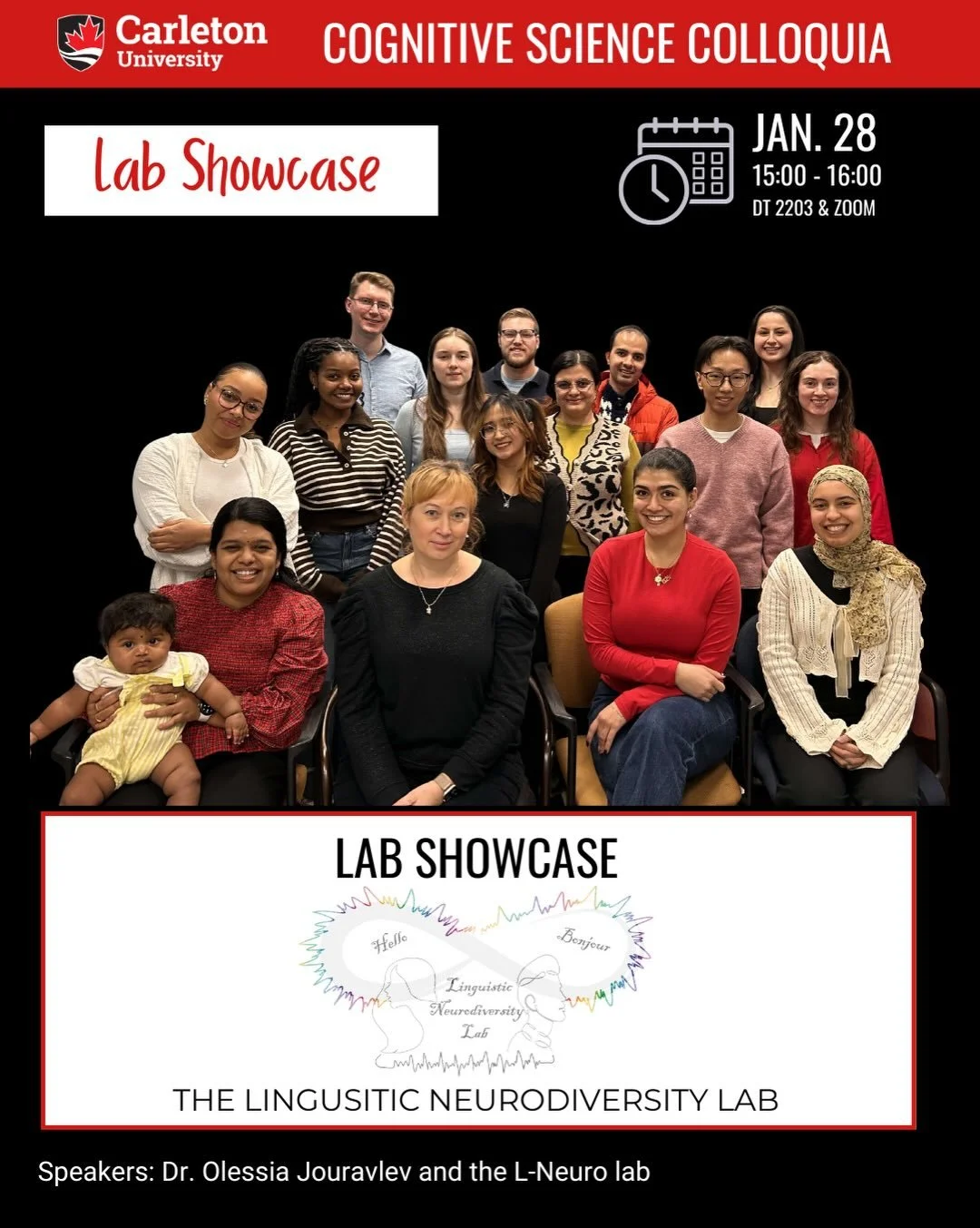 Join us on Wednesday, January 28th at 15:00 for the Linguistic Neurodiversity Lab&rsquo;s Showcase! The talk will be held in Dunton Tower 2203, or on Zoom (linktree in bio).

🧠 Hear from Dr. Olessia Jouravlev and her lab!

Words don&rsquo;t just mea