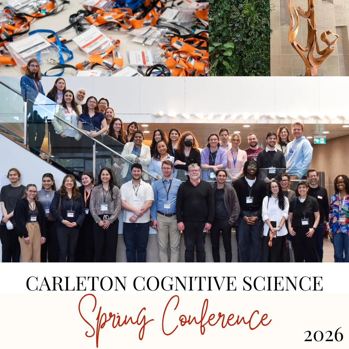 Last week, graduate and undergraduate students joined us for the annual Cognitive Science Student Conference. We had a great turnout. Students presented original research, and attendees got to learn about the work happening in the department. Awesome