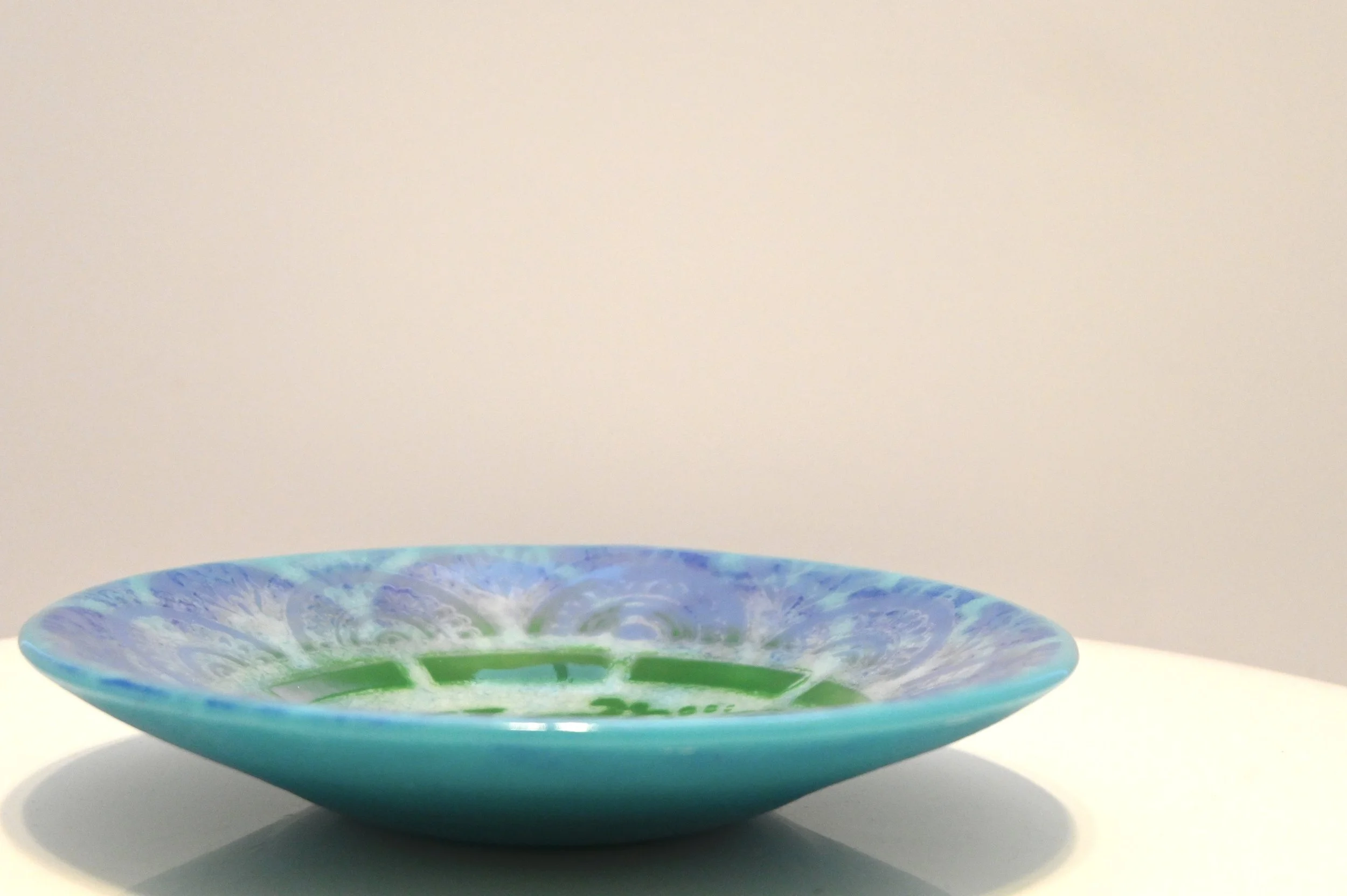 Fused Glass Ocean Serenity Plate