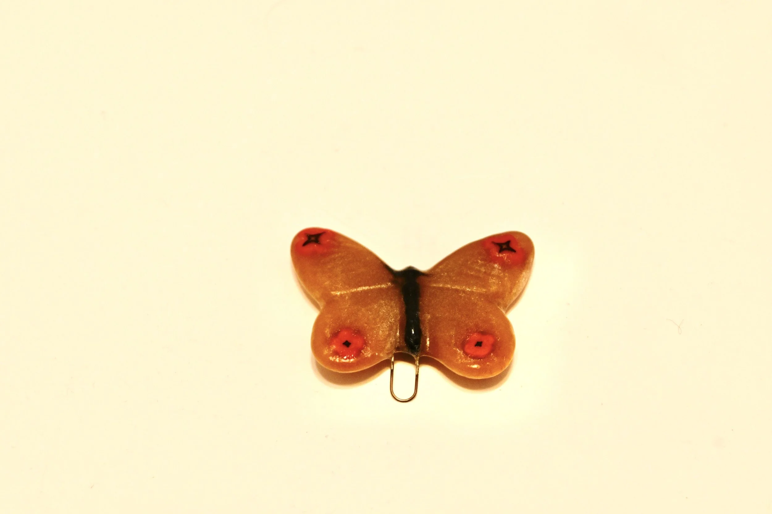 Fused Glass Whimsical Butterfly Ornament/Sun catcher