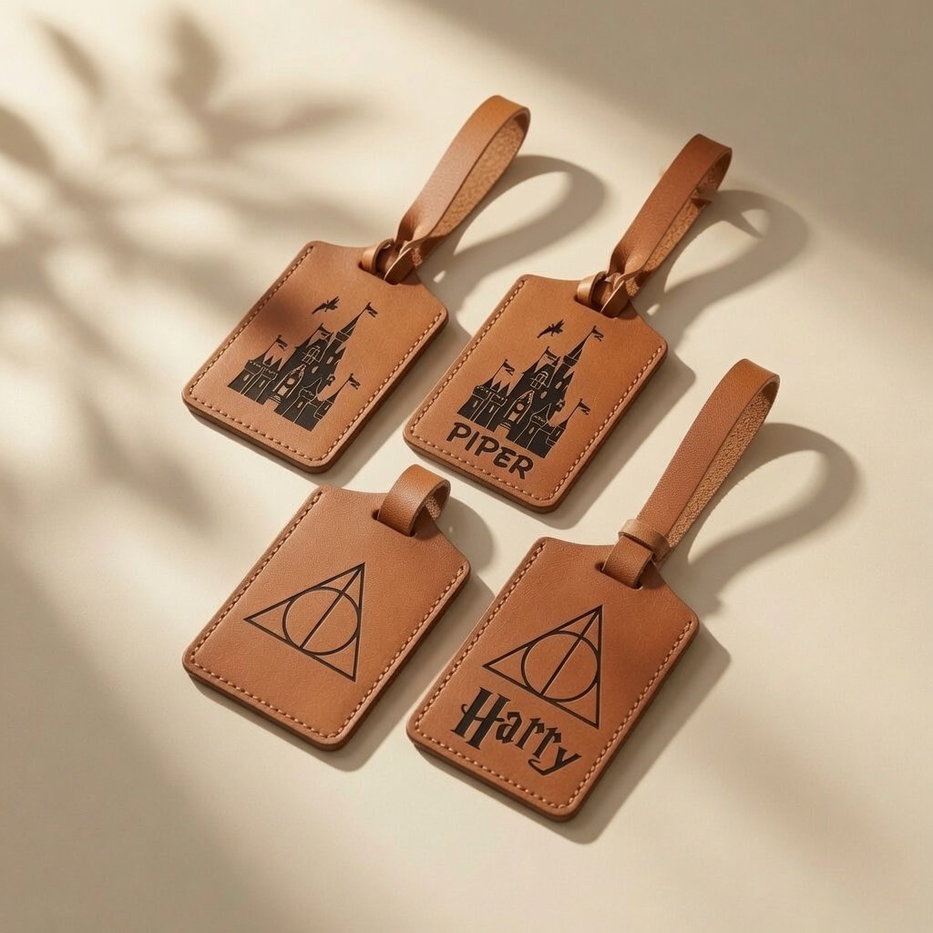 Personalized Leather Luggage Tag | Add-On Item