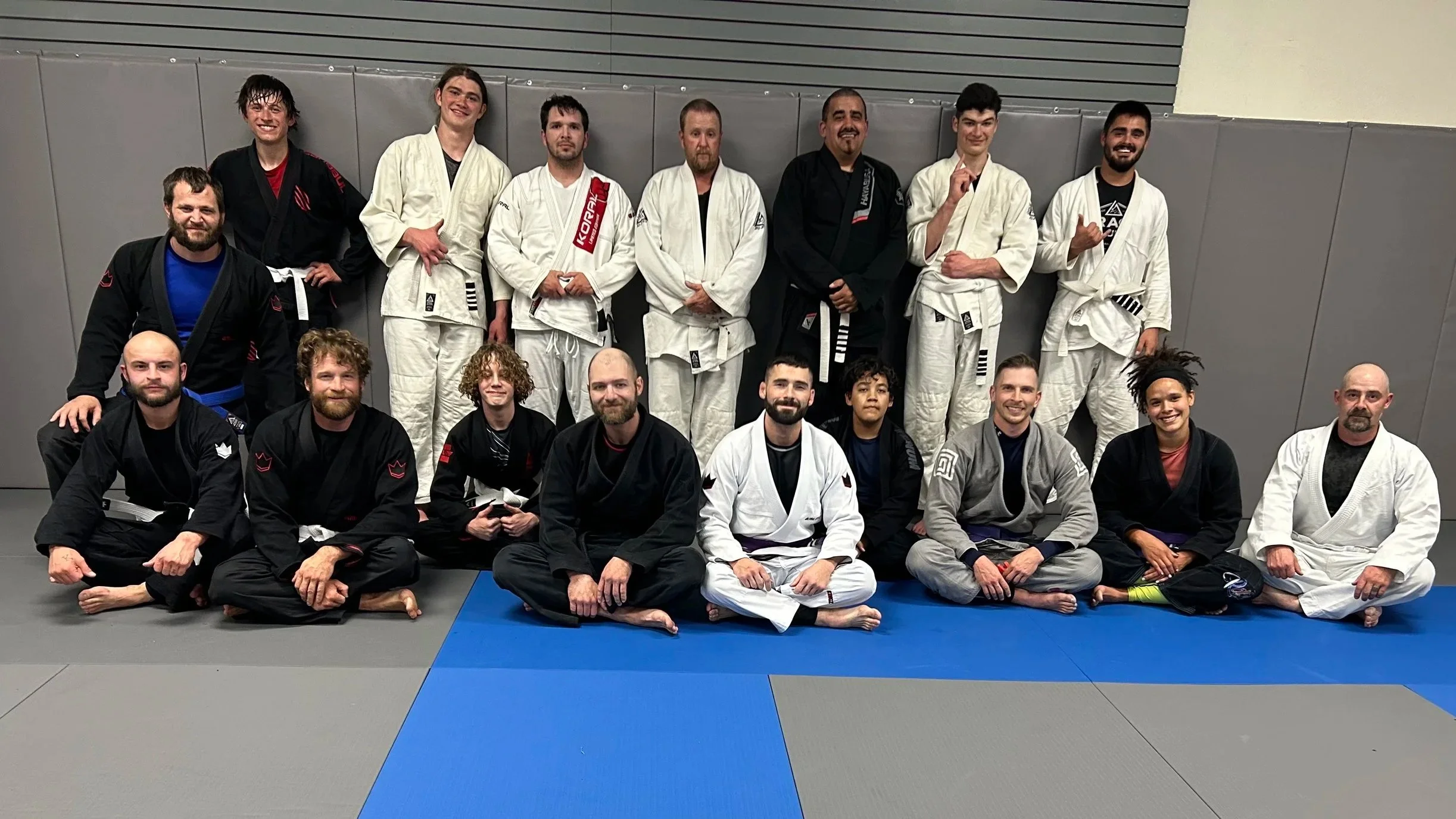 eam photo of instructors and students at 719 Brazilian Jiu-Jitsu in Canon City, Colorado.