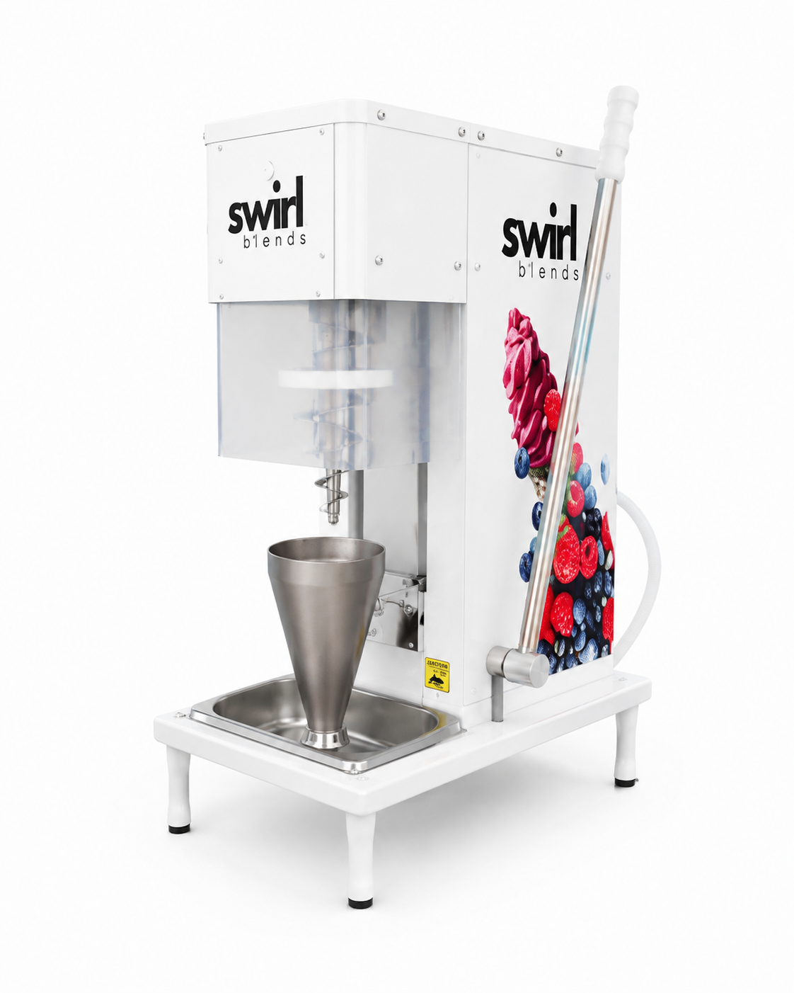Stainless Blend Pro White Powder Coated Side View.png