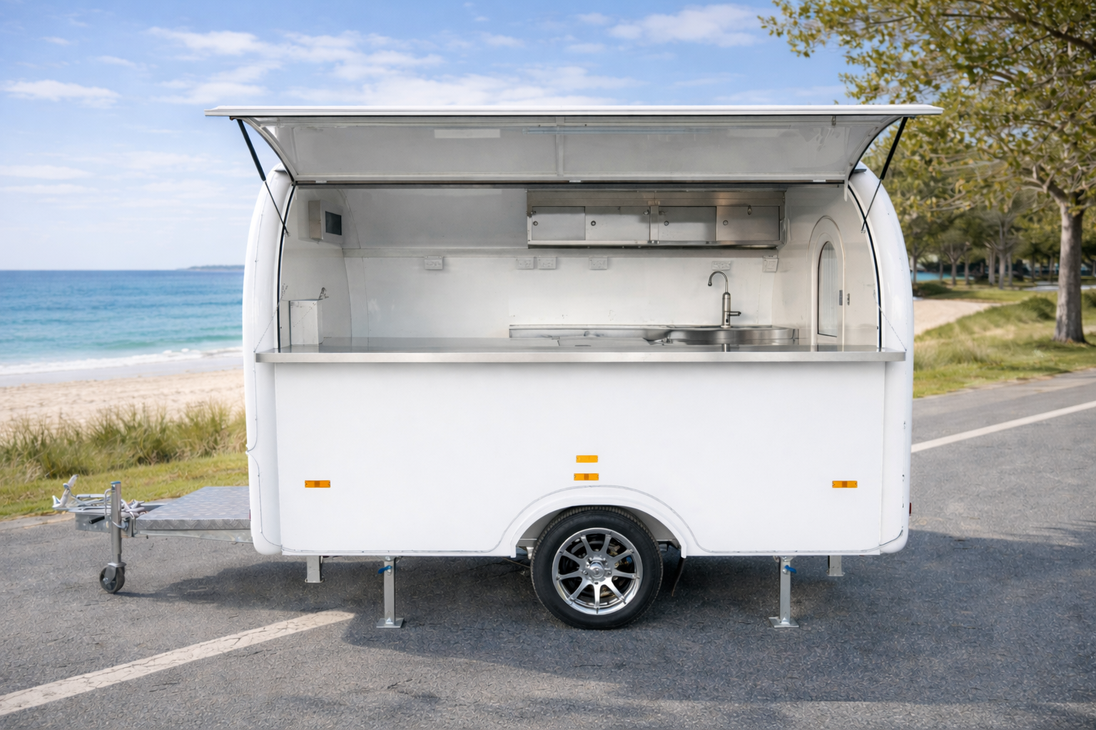 Deluxe Real Fruit Ice Cream Trailer – 2.8m