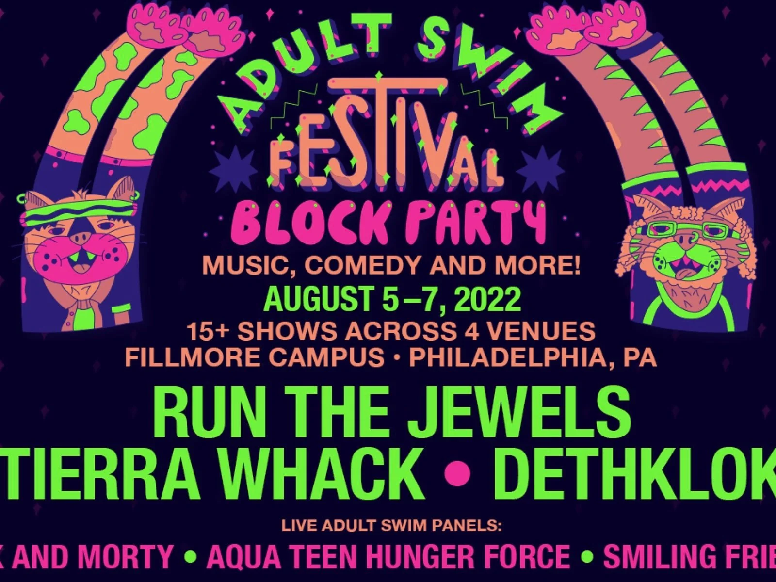 Adult Swim Festival / Roku : Run The Jewels and Dethkok (streaming content)
(Post Production Mixer)