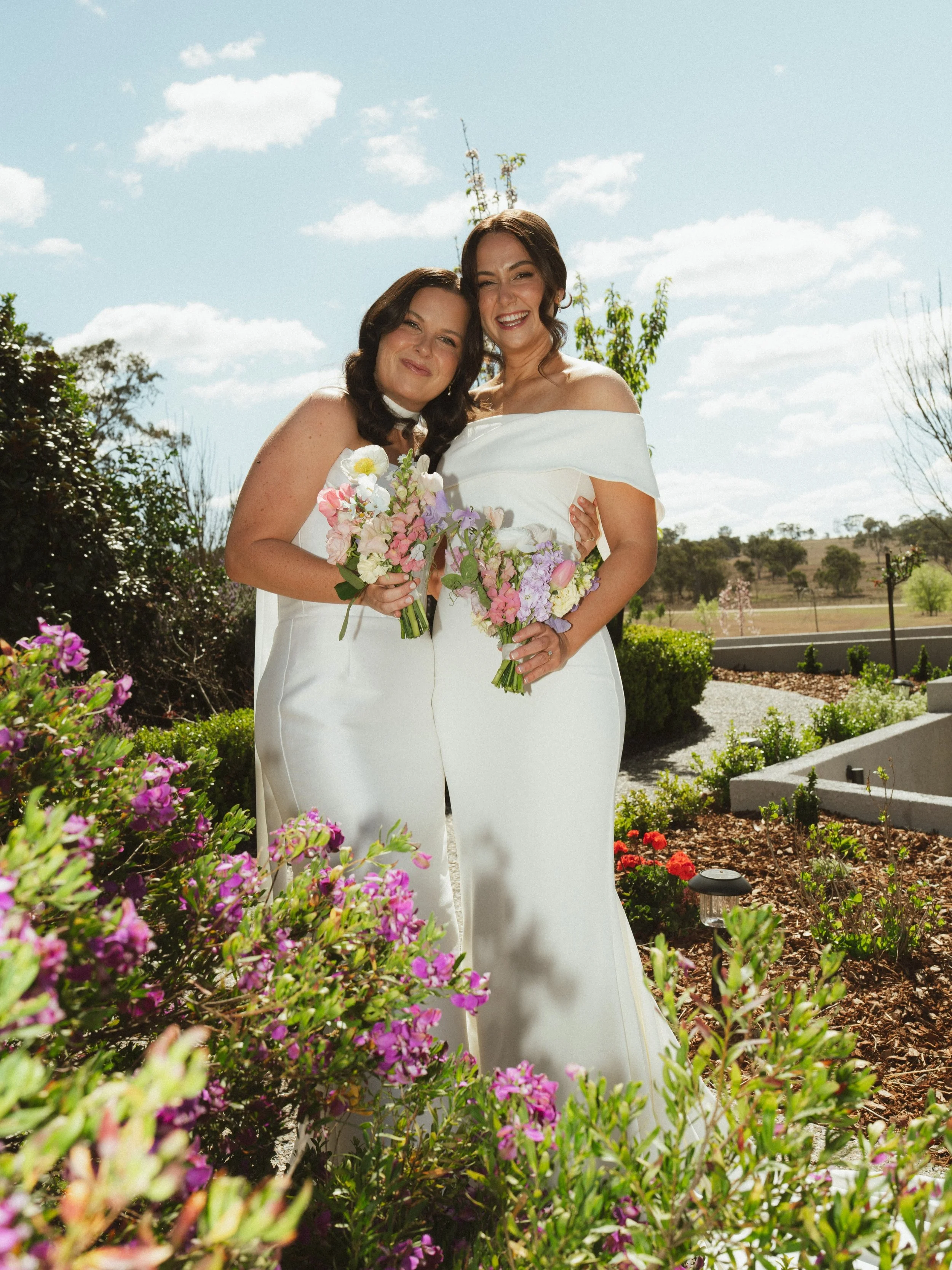 The best celebration of these two beautiful people, Em &amp; Dayna. Blue skies, a full moon &amp; dancing under the stars.