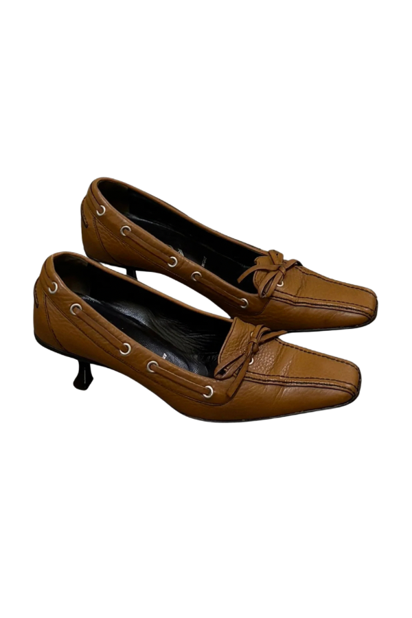 Vintage Prada Kitten Heel Loafers