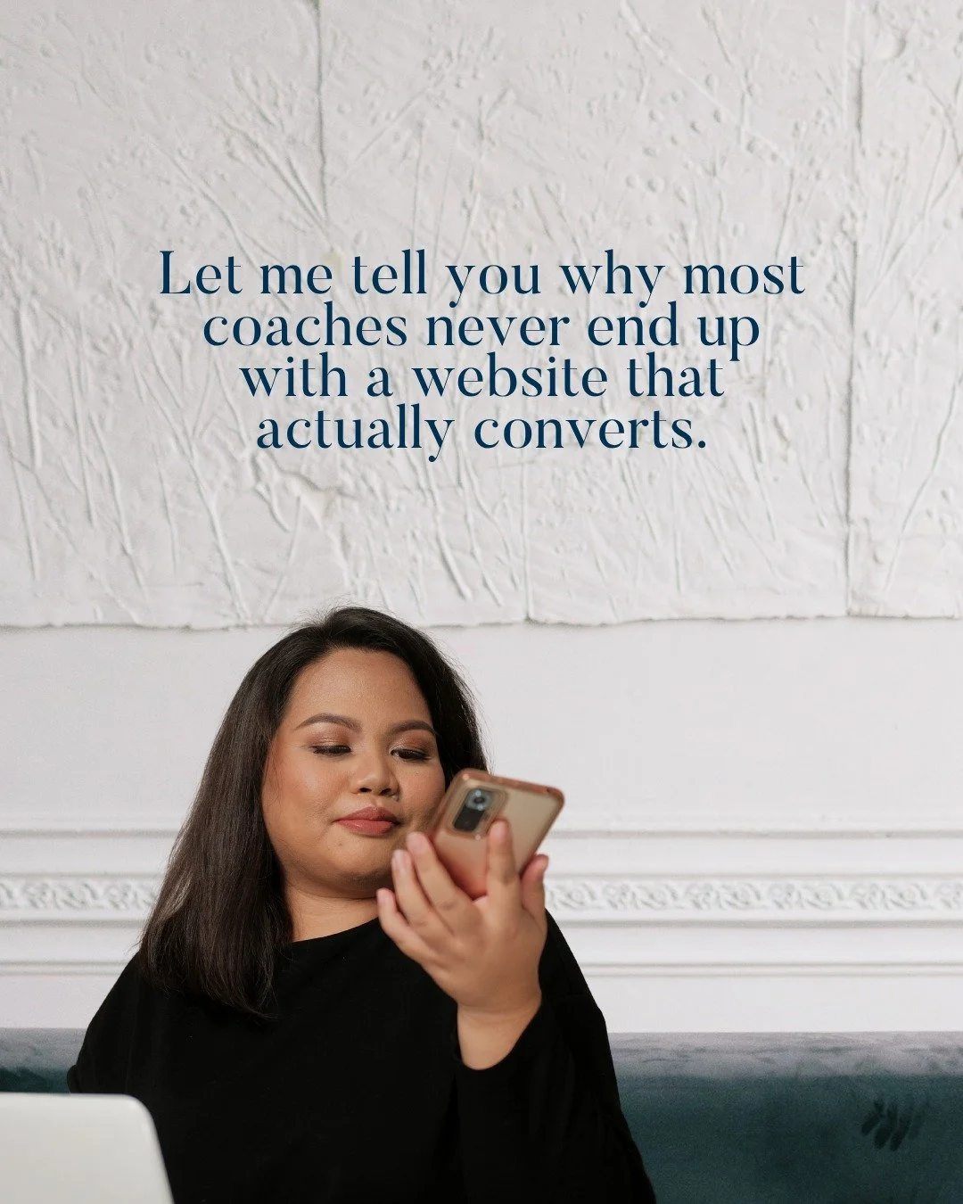 Let's be honest, it's not the lack of time that&rsquo;s keeping most coaches from launching their site. It&rsquo;s the mental load of doing it all alone.

You're juggling clients, launches, and content and somehow still trying to become a copywriter,