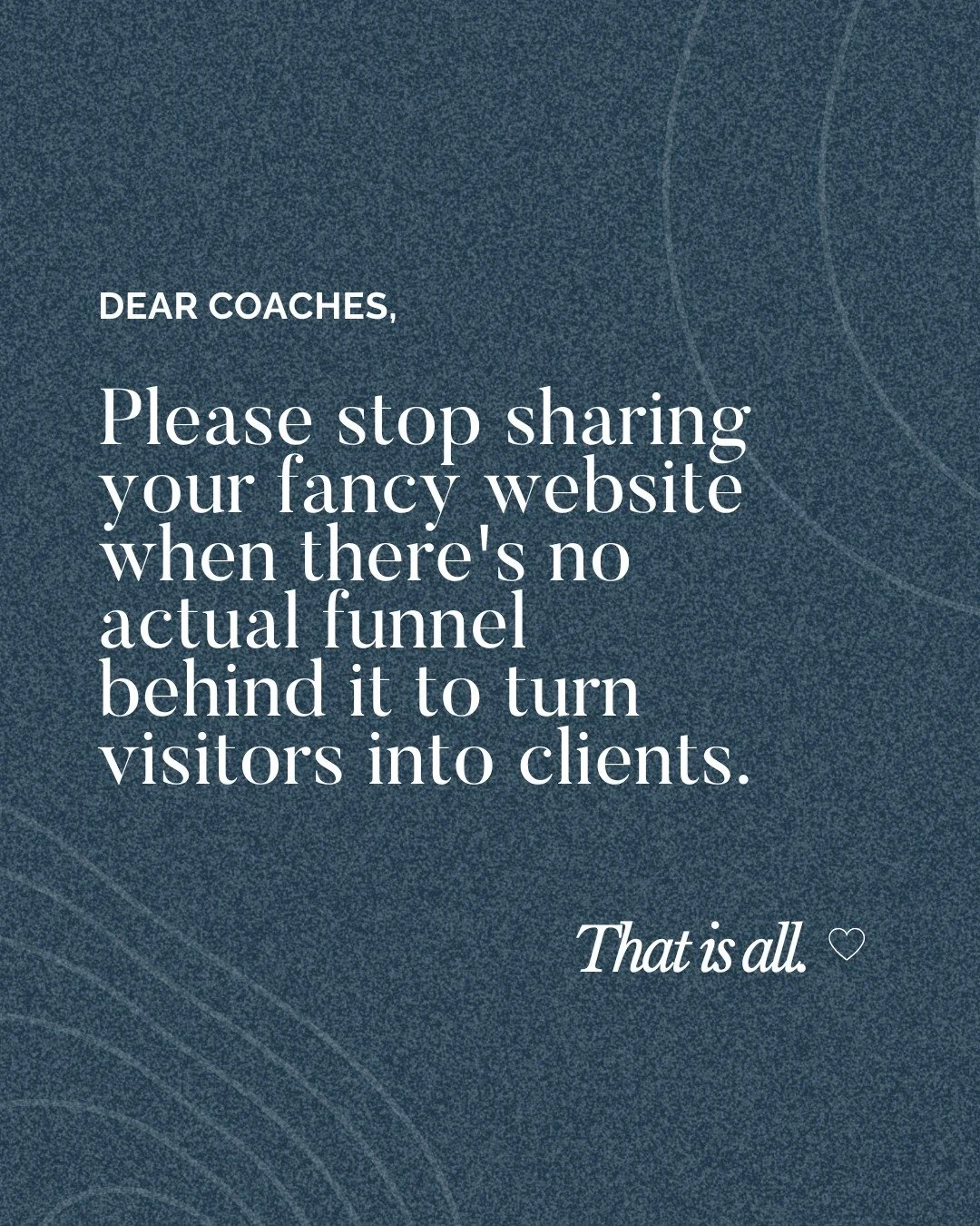 Friendly PSA: A website isn&rsquo;t a flex if it can&rsquo;t convert. 

Pretty doesn&rsquo;t pay the bills.
Strategy does.
Funnels do.
Automation does.

If you&rsquo;ve ever said &ldquo;I&rsquo;ll fix the backend later&rdquo; or &ldquo;I&rsquo;ll add
