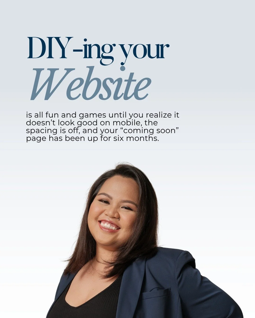 Building your website yourself (or with your VA) is all fun and games until you realize your &ldquo;coming soon&rdquo; page has been up longer than your last situationship :P

At first, it feels smart. You&rsquo;re saving money, taking control, learn