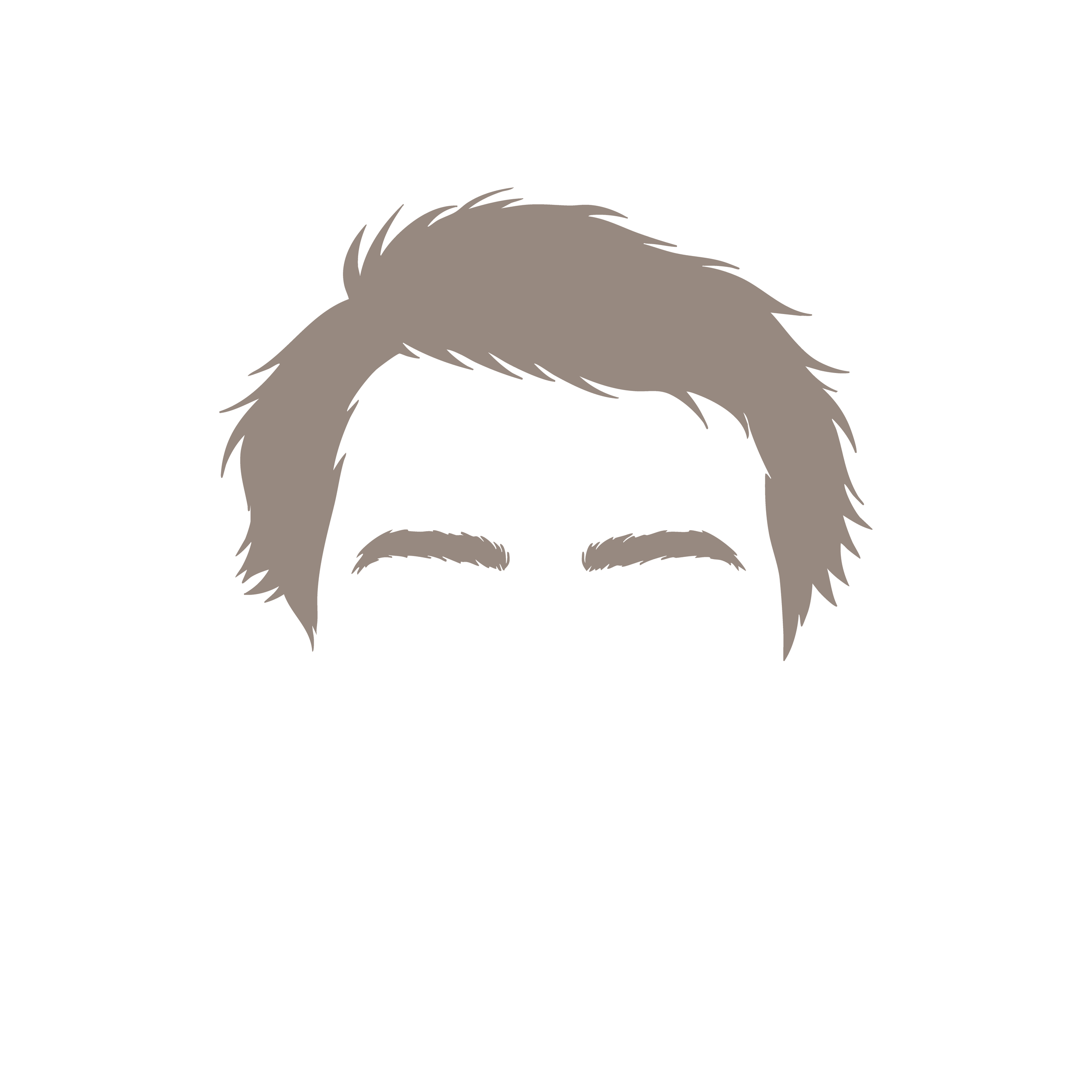 Une illustration minimaliste d'une tête de lion stylisée, vue de face, avec une crinière luxuriante.