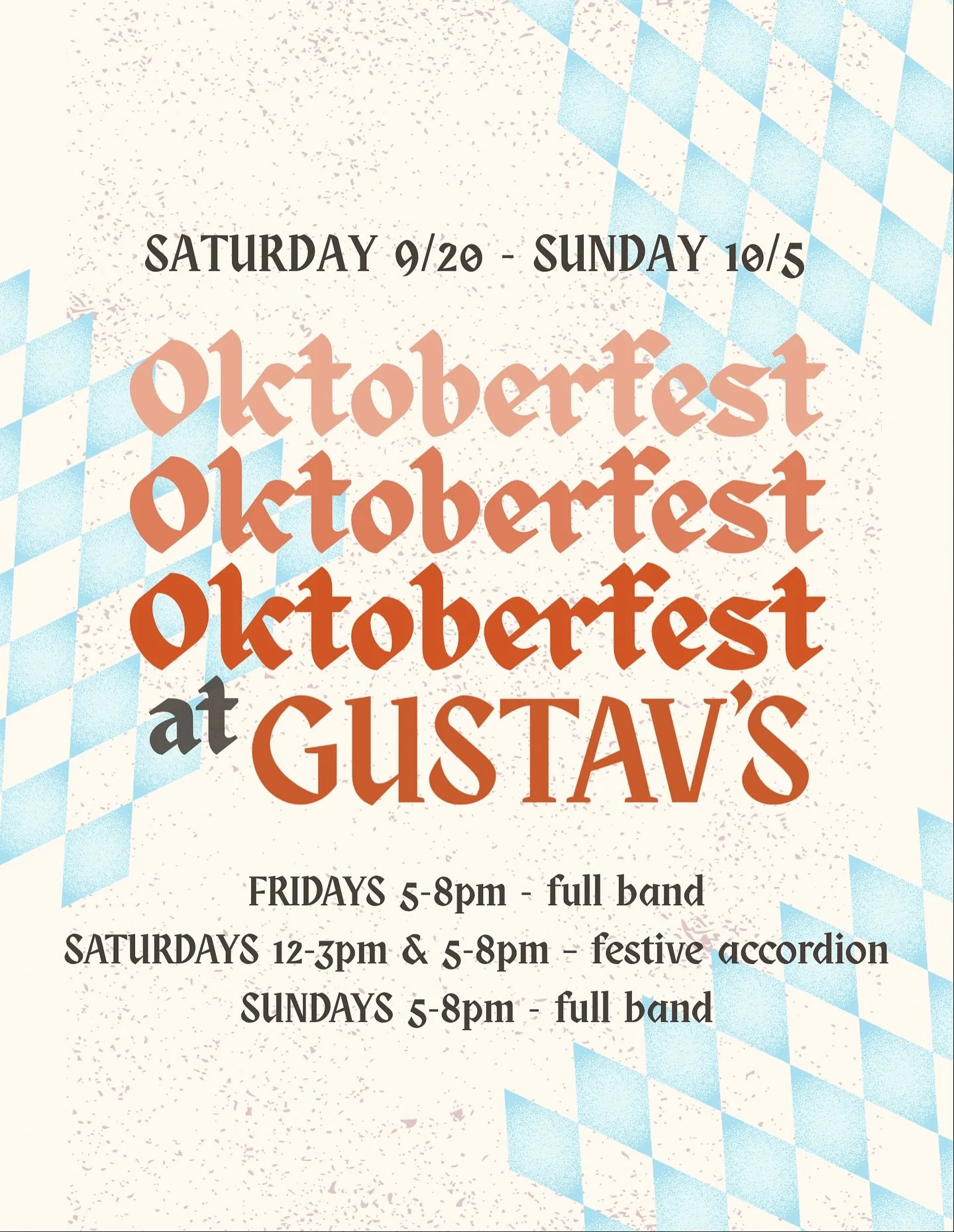 Get ready for Oktoberfest! Join us starting tomorrow for our featured menu including our famous goulash, specialty sausages and highly requested weinerschnitzel ✨ sip on your favorite Oktoberfest bier or a cocktail while listening to live music 🪗