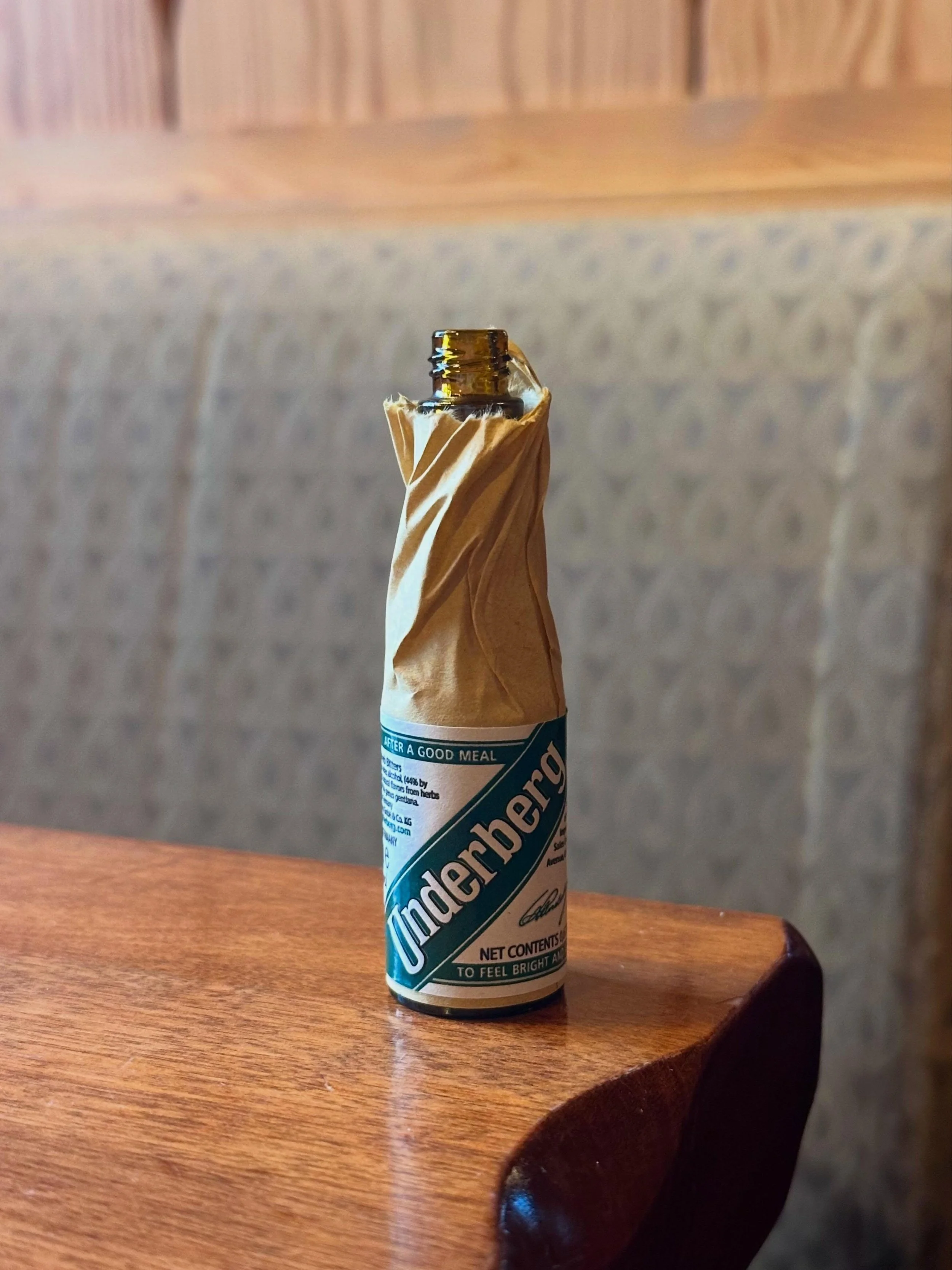 One of our favorite ways to end a meal is with an Underberg! For those of you new to this cute little 20ml bottle, Underberg is a German digestif designed to be enjoyed in one sip after a satisfying meal. Known for its bold herbal bitterness, it feat