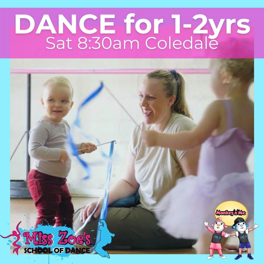 🐵✨ NEW CLASS ALERT &ndash; Monkey n Me at Coledale! ✨🐵

Starting Saturday 18th October, 8:30&ndash;9am, we&rsquo;re excited to launch our Monkey n Me class at our Coledale Studio &ndash; designed especially for 1&ndash;2 year olds with a parent/car