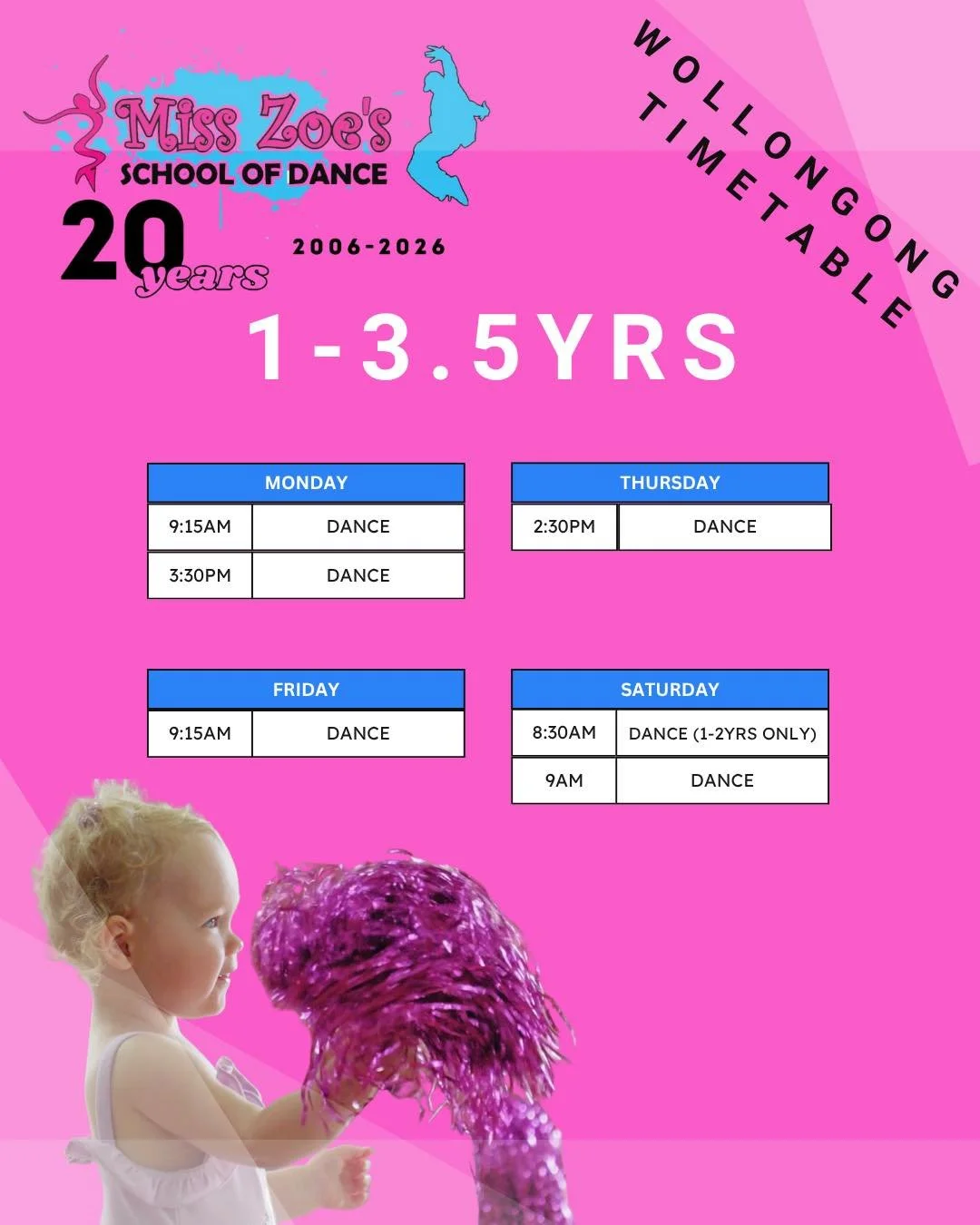 ⭐️WOLLONGONG STUDIO 2026 TIMETABLE HAS BEEN RELEASED⭐️

Contact us to see how to register to be a VIP!