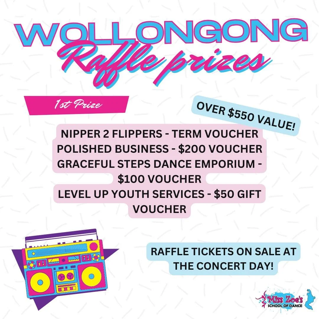 ⭐️Our famous end of year raffle is back!⭐️ 

Tickets on sale at our concert days. Grab them while you wait in line to enter or during the intervals. $2 each; 3 for $5; or 7 for $10. 

A HUGE thank you to these amazing local business&rsquo;s for getti