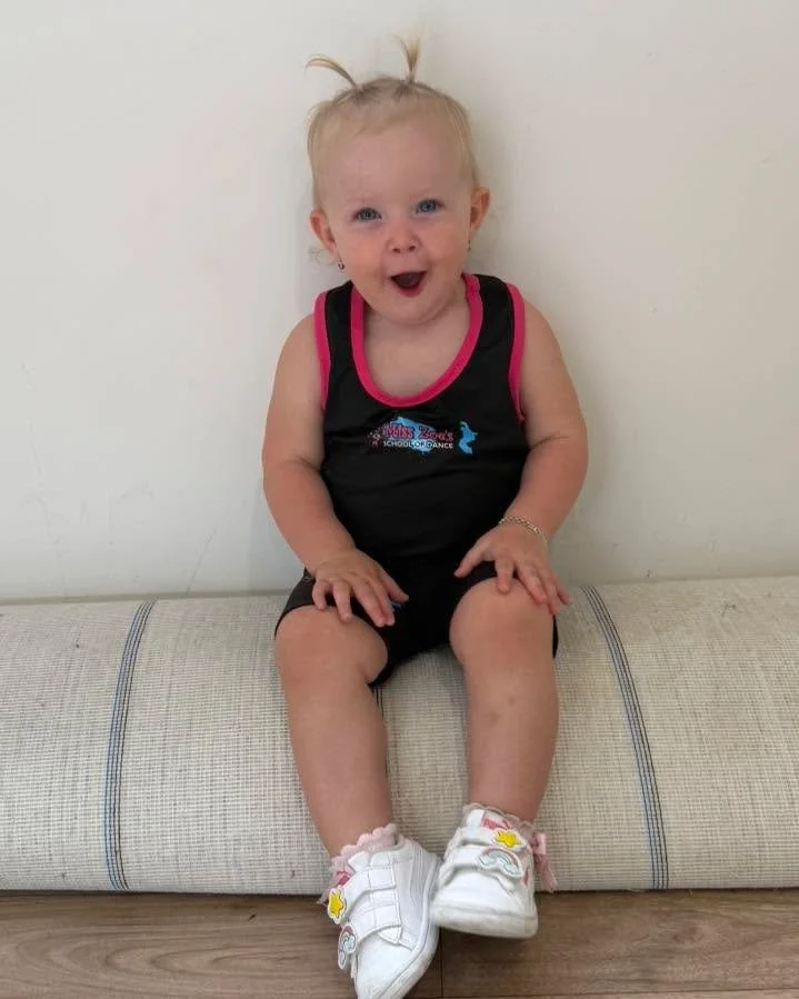 Haven-Mae rocking our merch - too cute!!!! We have lots of merch options available so you can have your &ldquo;dance outfit&rdquo; ready each week. Chat to your teacher or admin about our options 😄