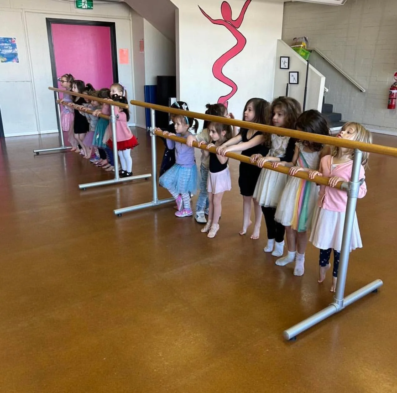 Little hands, big dreams. 🌟 Our youngest dancers are learning the basics &mdash; and having the best time doing it. Spots still available for Term 2! 🩰 DM us to join the barre.