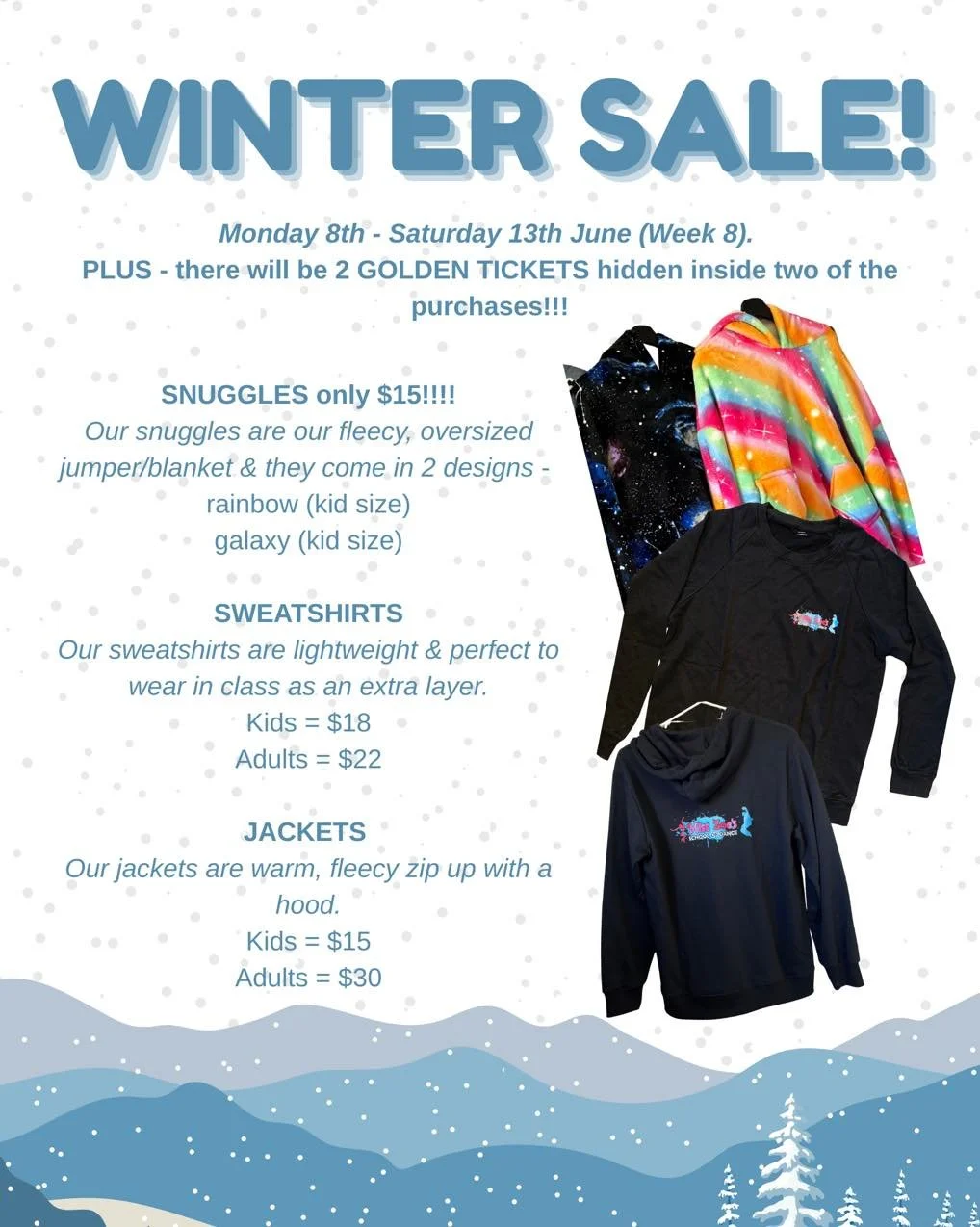 ❄️Our MASSIVE Winter Sale is Coming Next Week!!!

Get in quick - you might even find a 🌟GOLDEN TICKET🌟