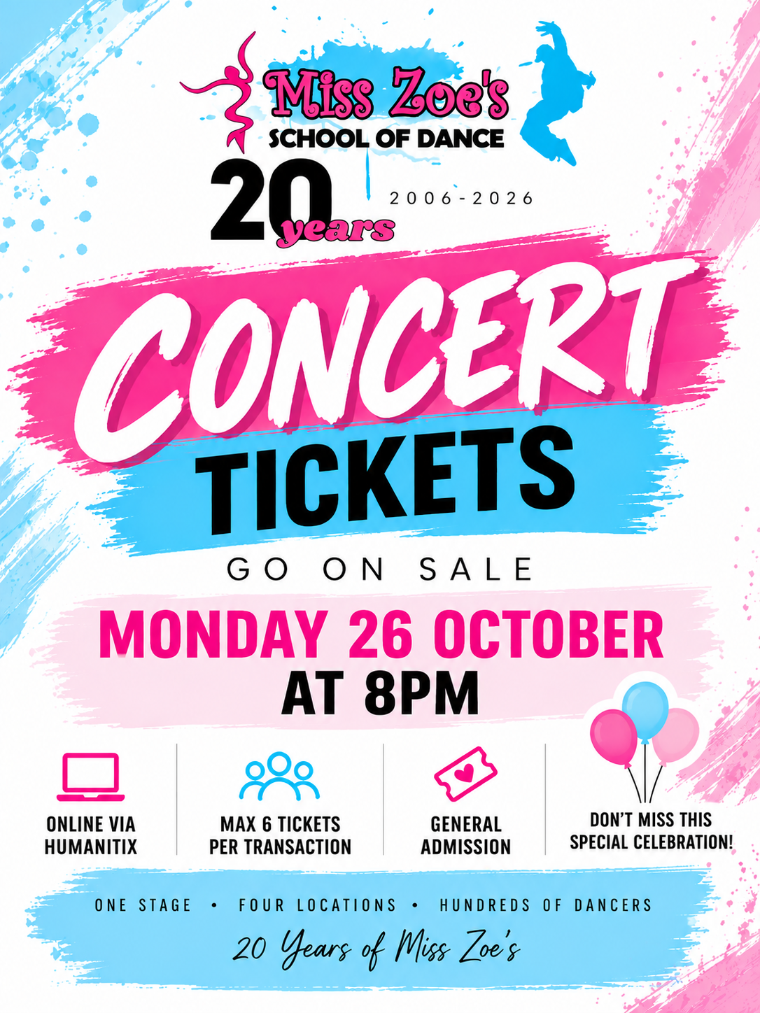 20 years of Miss Zoe's School of Dance in the Illawarra