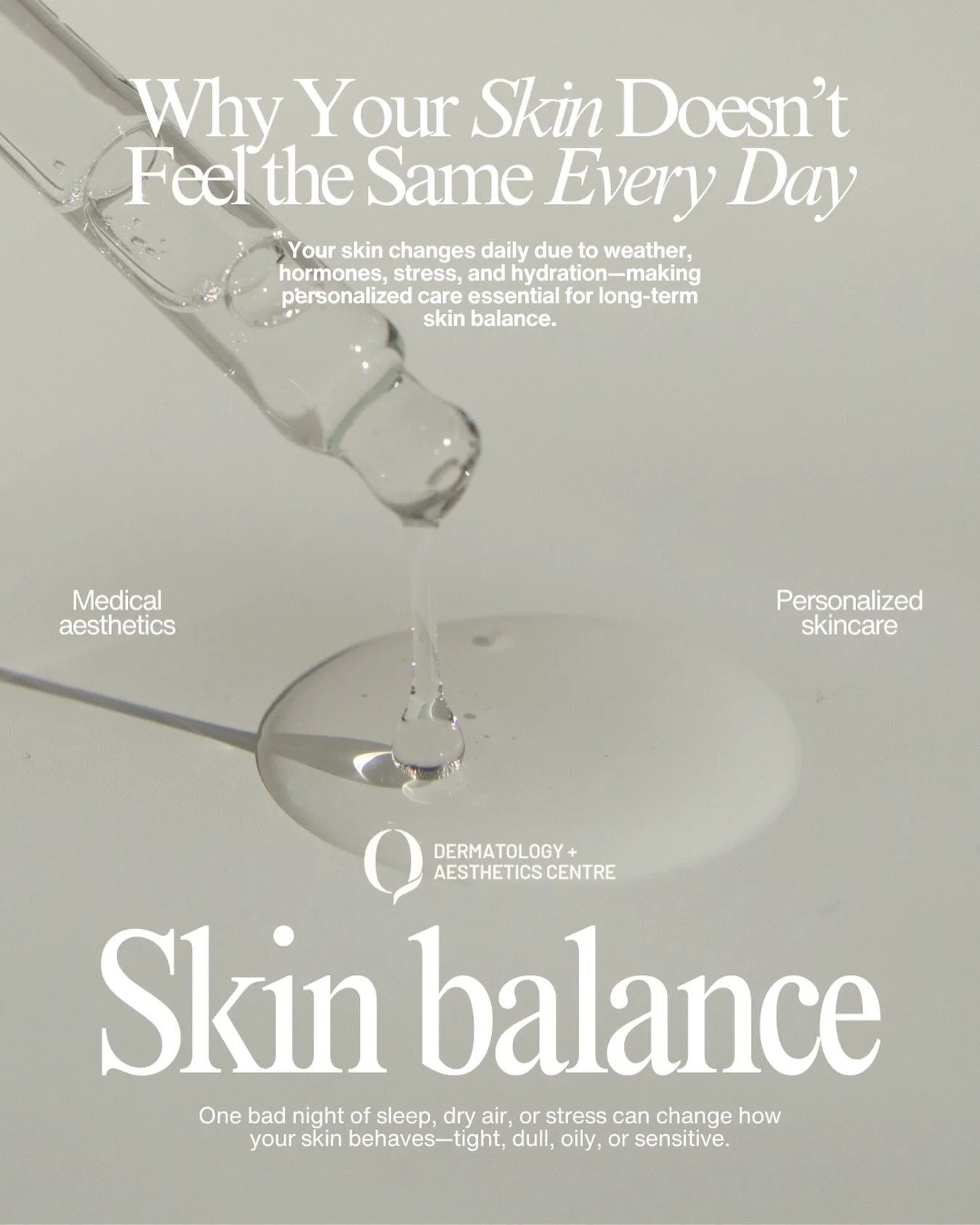 Your skin doesn&rsquo;t feel the same every day&mdash;and that&rsquo;s completely normal.

Your skin is constantly responding to what&rsquo;s happening both inside and outside your body.

Changes in weather, humidity, sleep quality, stress levels, hy