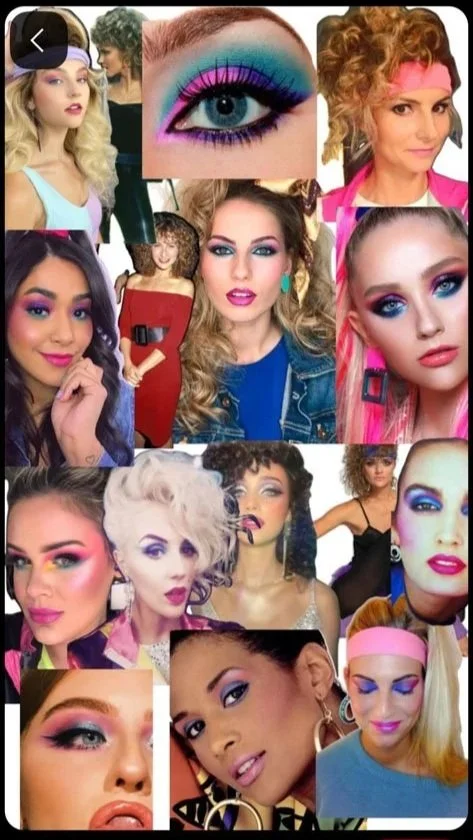 Moodboard 80s look 