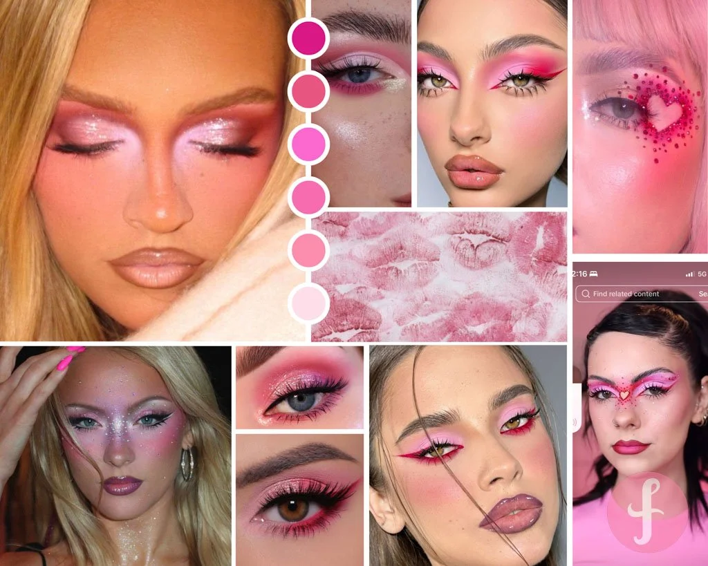 Moodboard: valentine makeup look
