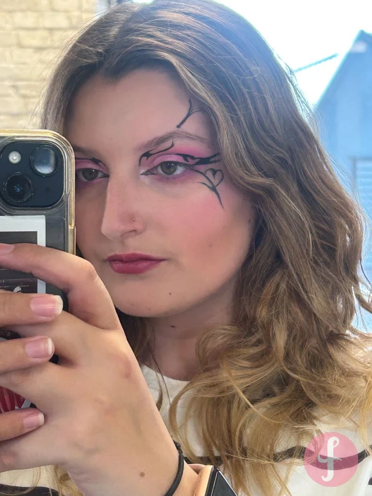 Creative eyeliner ✨ where art meets the eyes 🖤