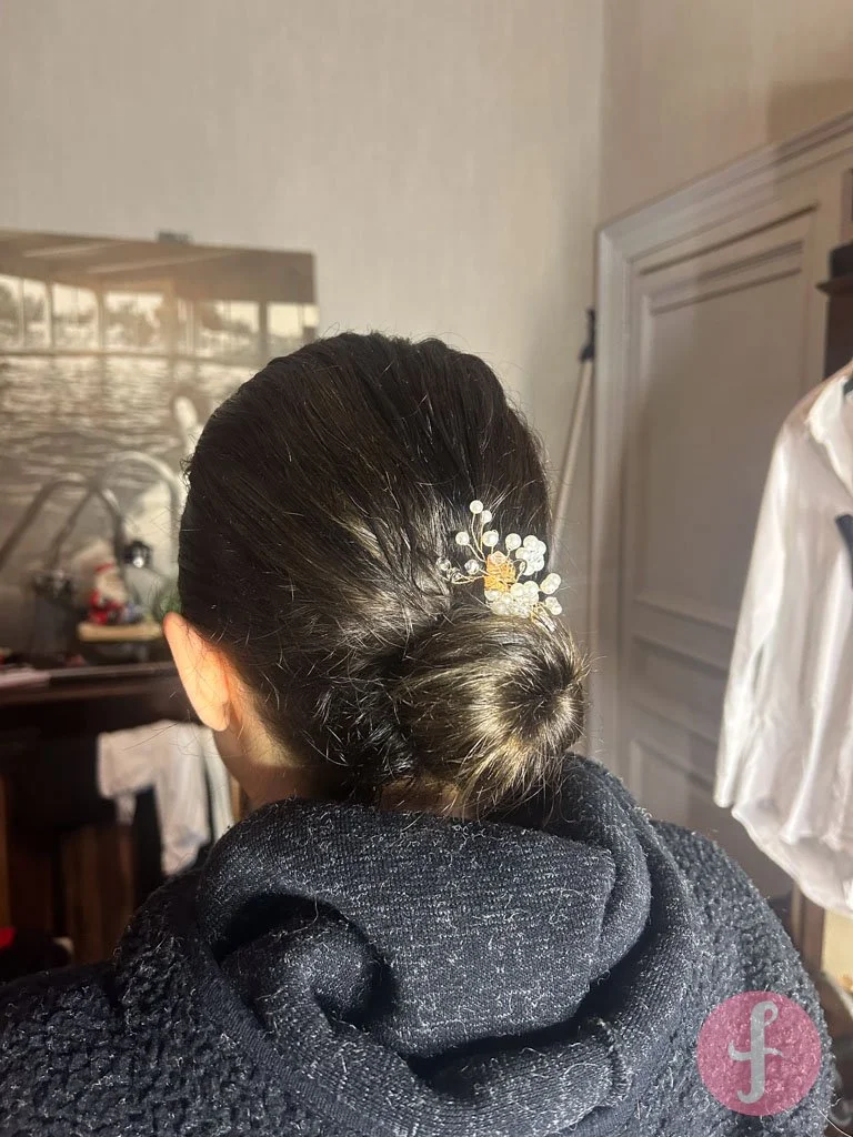 Hairstyling op set