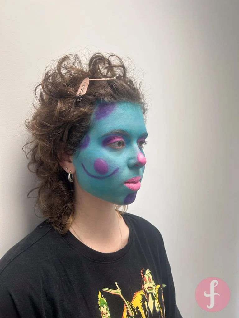 Theatergrime opdracht ✨ Bibble tot leven gebracht als karakter in make-up 🎭