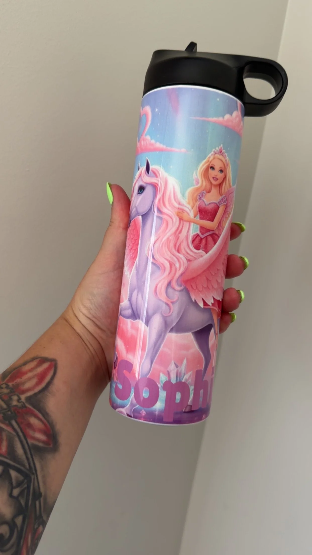 Custom back to school personalised drink bottle